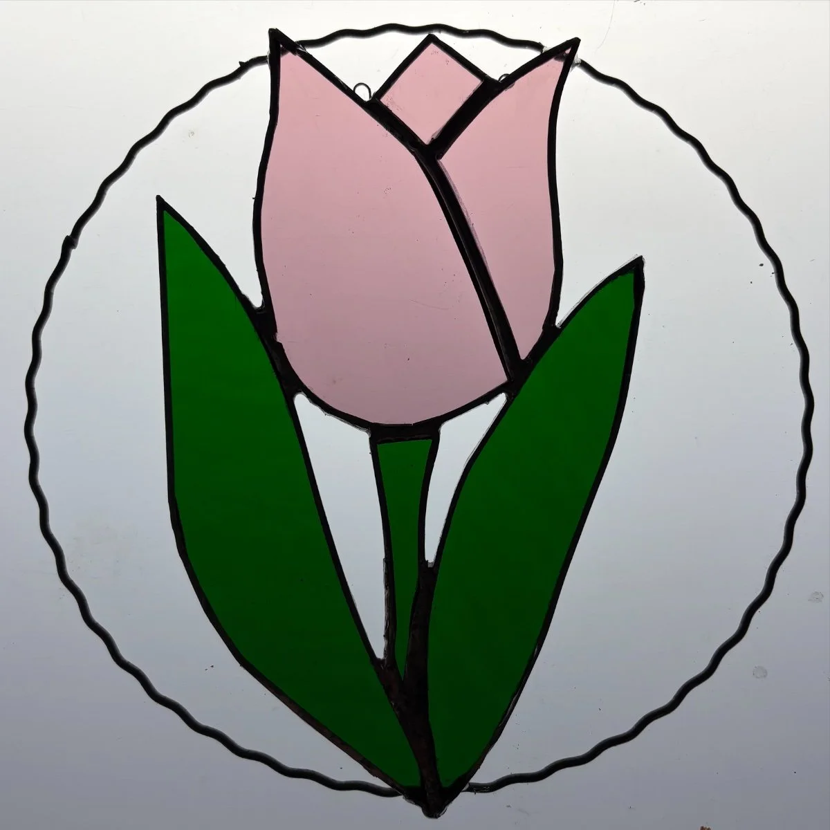 stained glass tulip