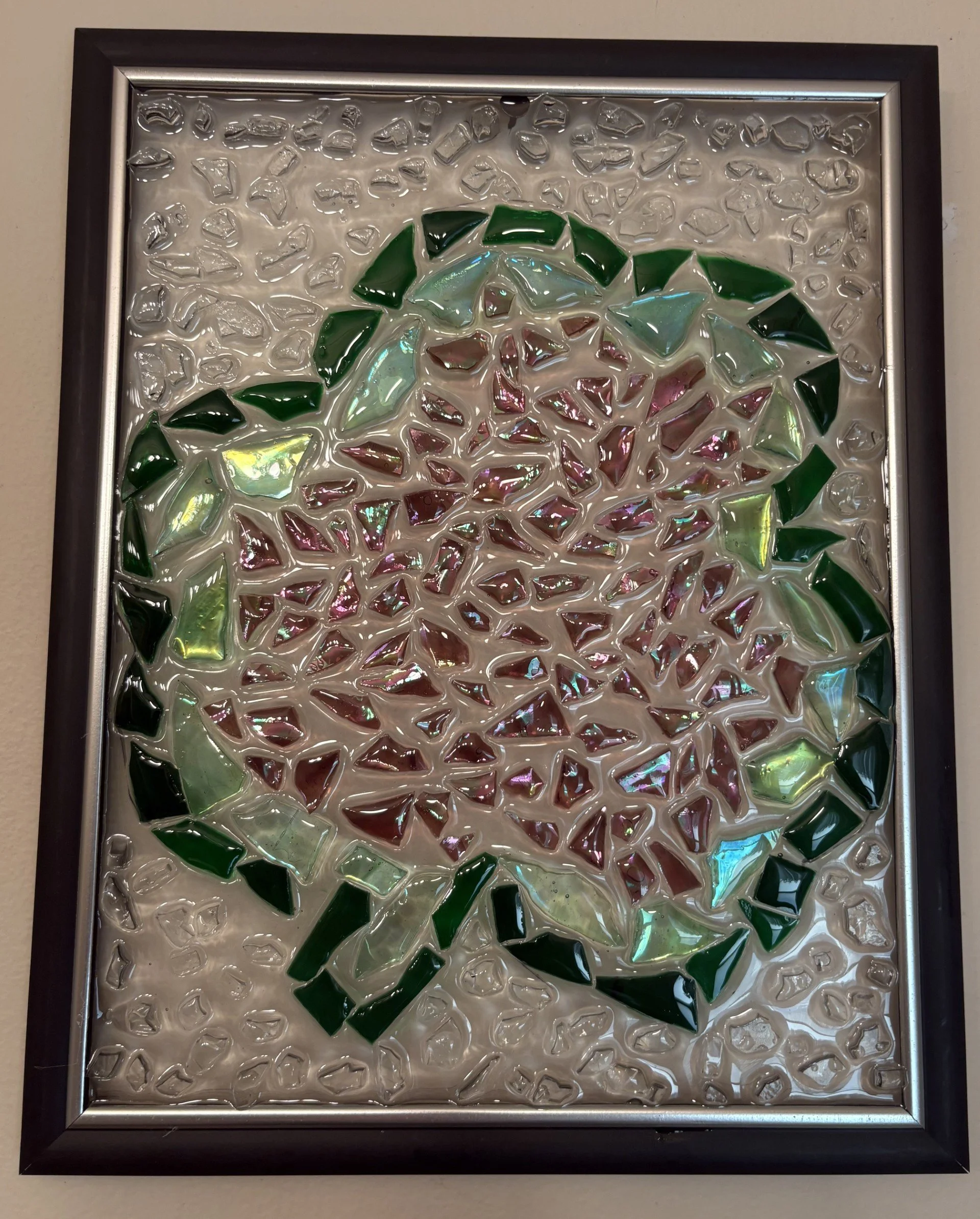 Mosaic Shamrock with Resin