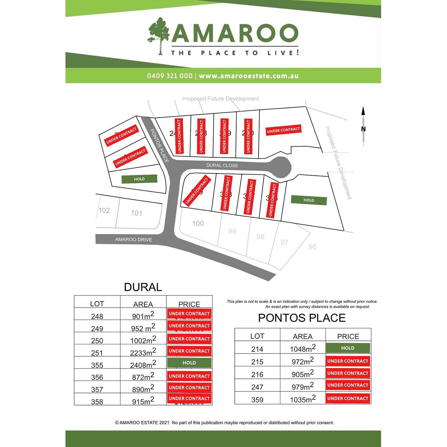Happy Friday!😊
We have been incredibly busy behind the scenes at Amaroo Estate! 
It&rsquo;s an exciting time of year when contracts are being signed! 🎉

We can&rsquo;t wait to welcome all the new owners into our Amaroo Family! 🌤