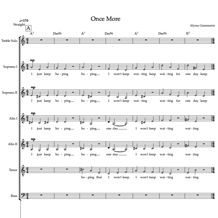 Compositions for Vocal Ensembles