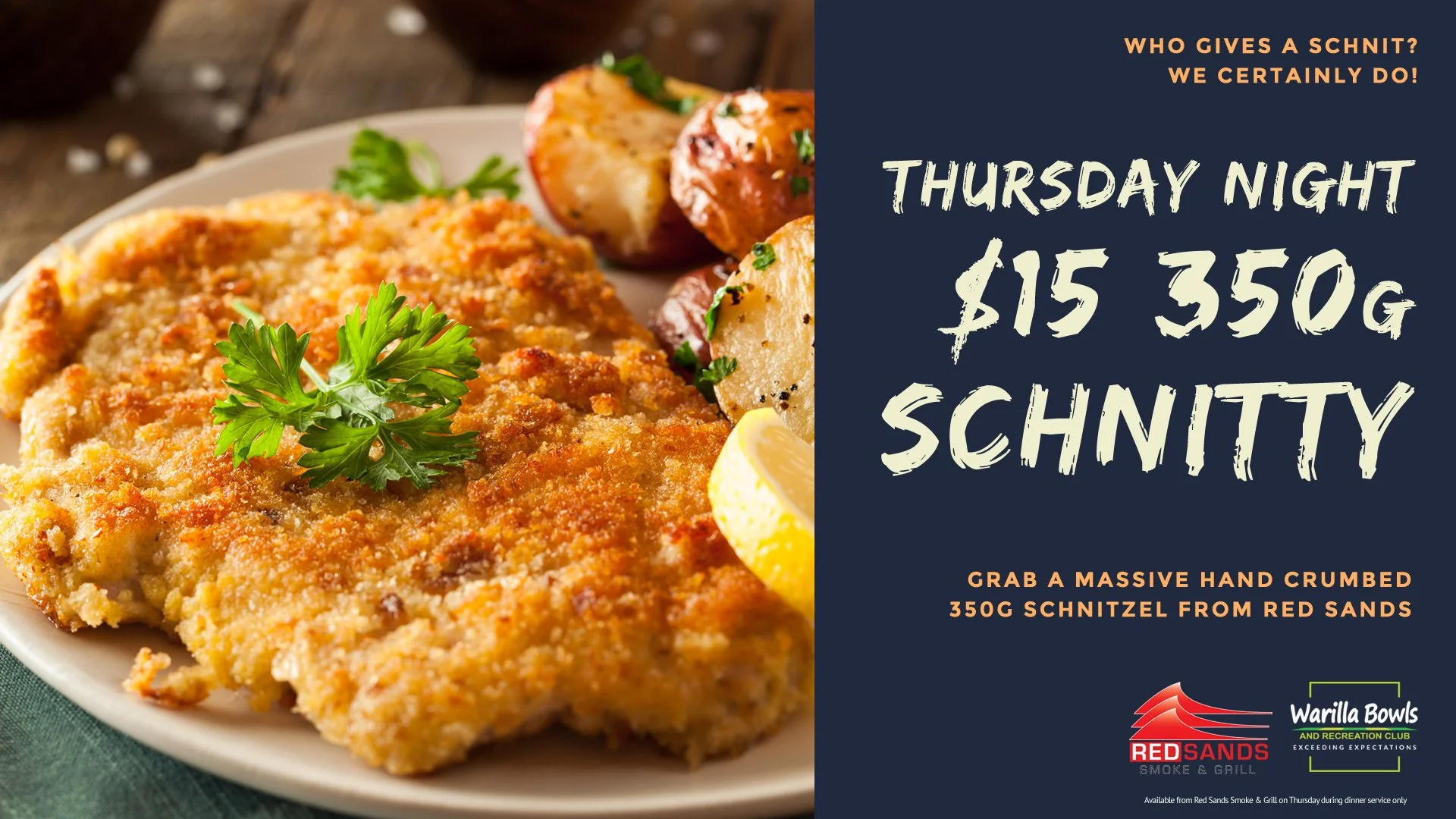 Thursday $15 Schnitty Night