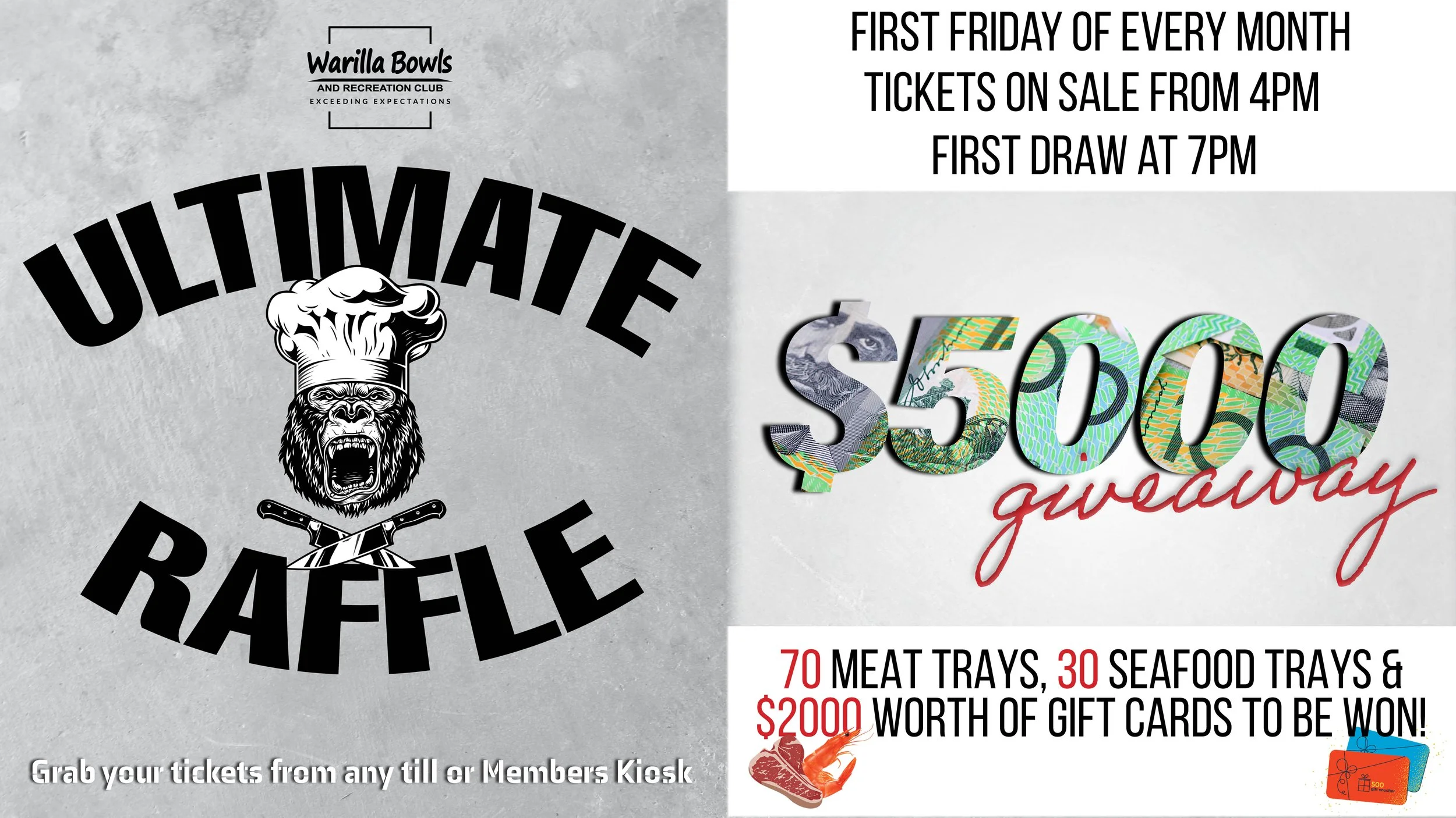 Ultimate Raffle Club Activities — Warilla Bowls & Recreation Club