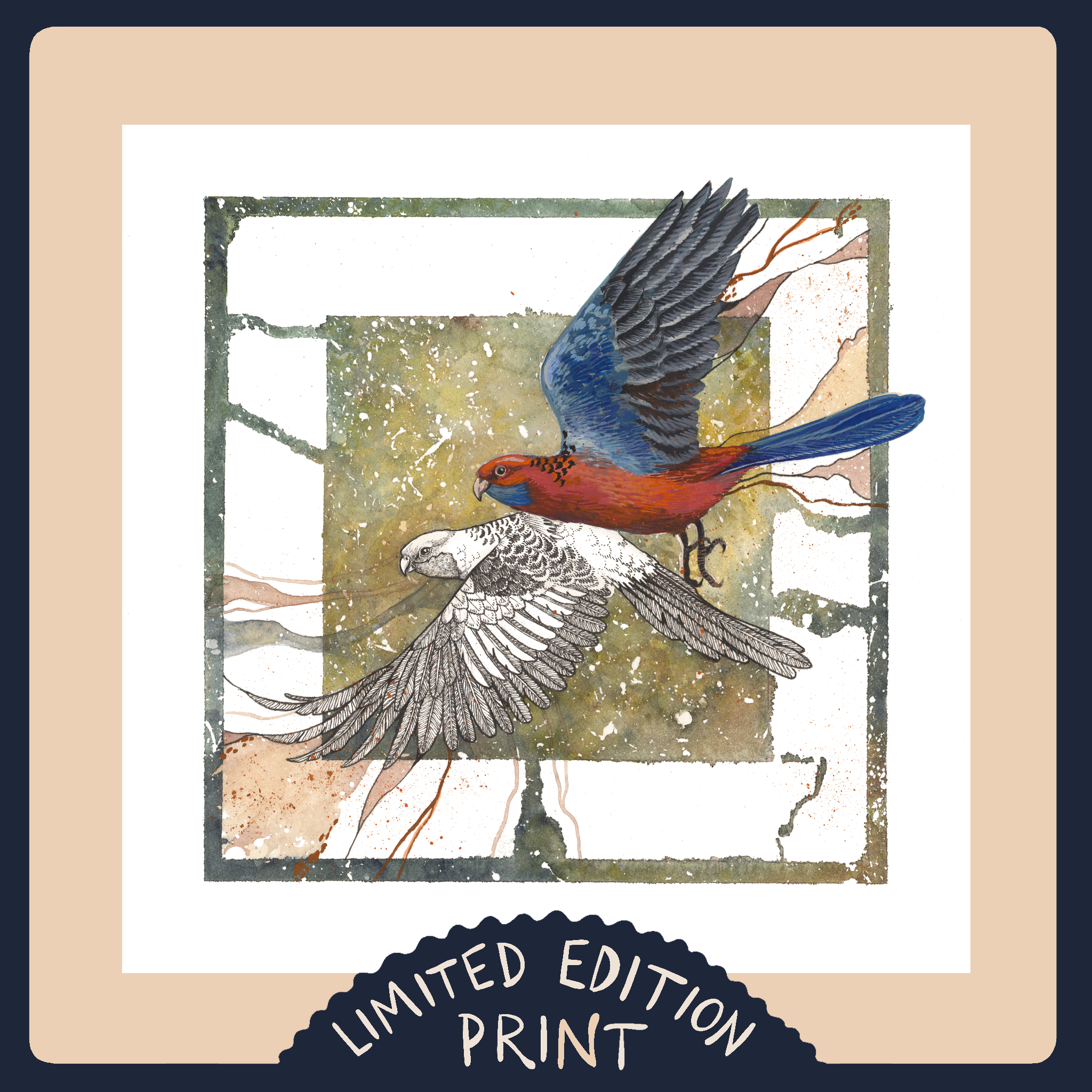 Crimson Ascent- Limited Edition Print