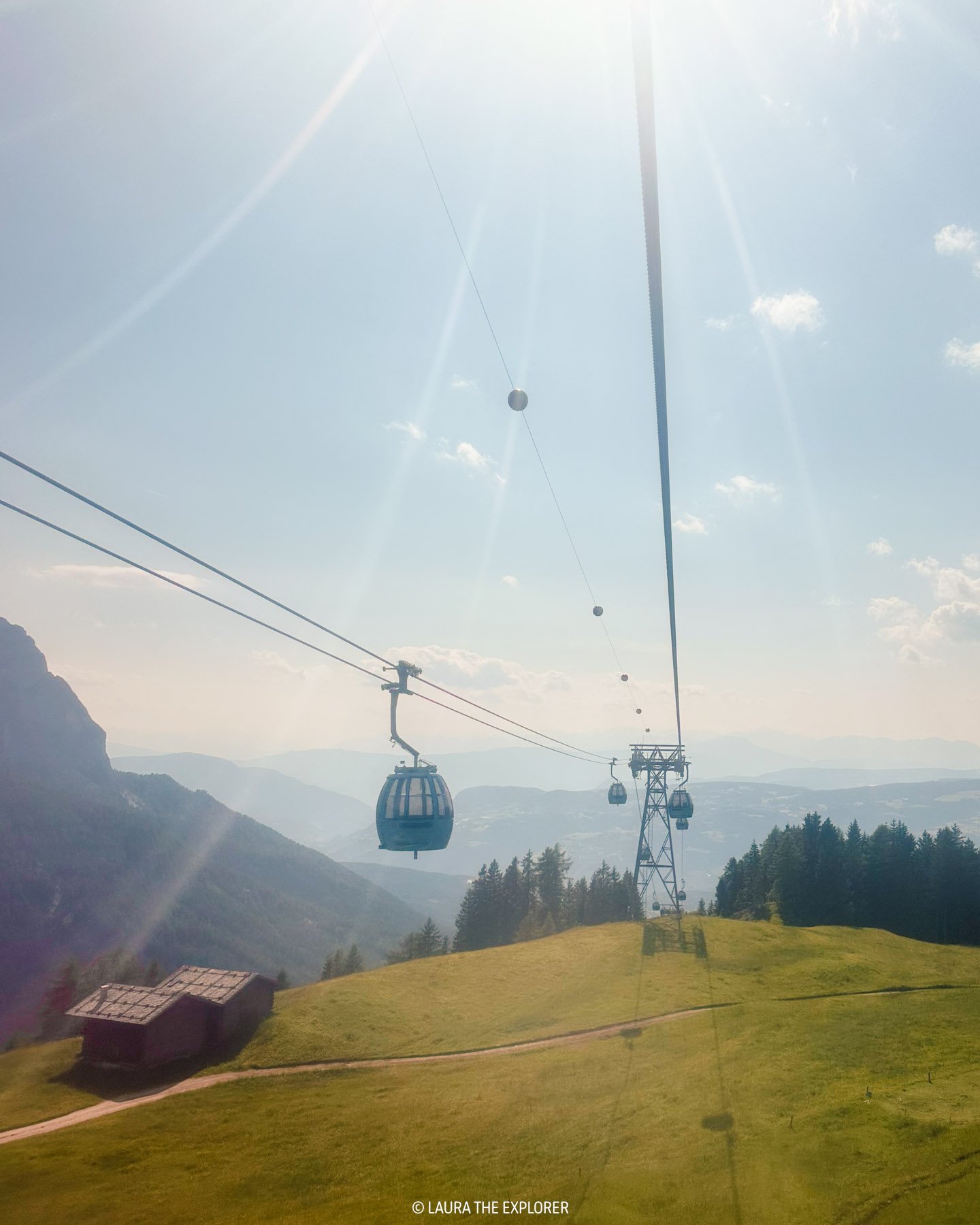 chairlift to alpe di siusi in june