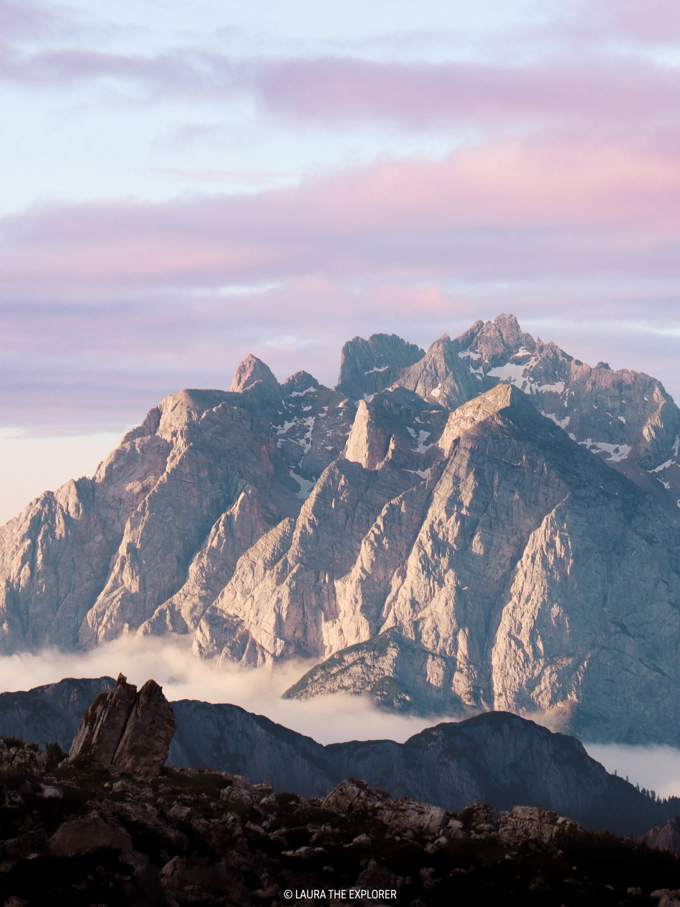 Golden sunrise at Rifugio Lavaredo