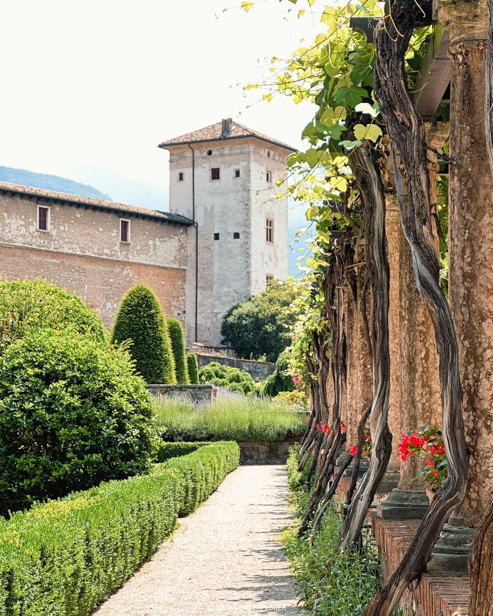 the gardens of castle buonconsiglio