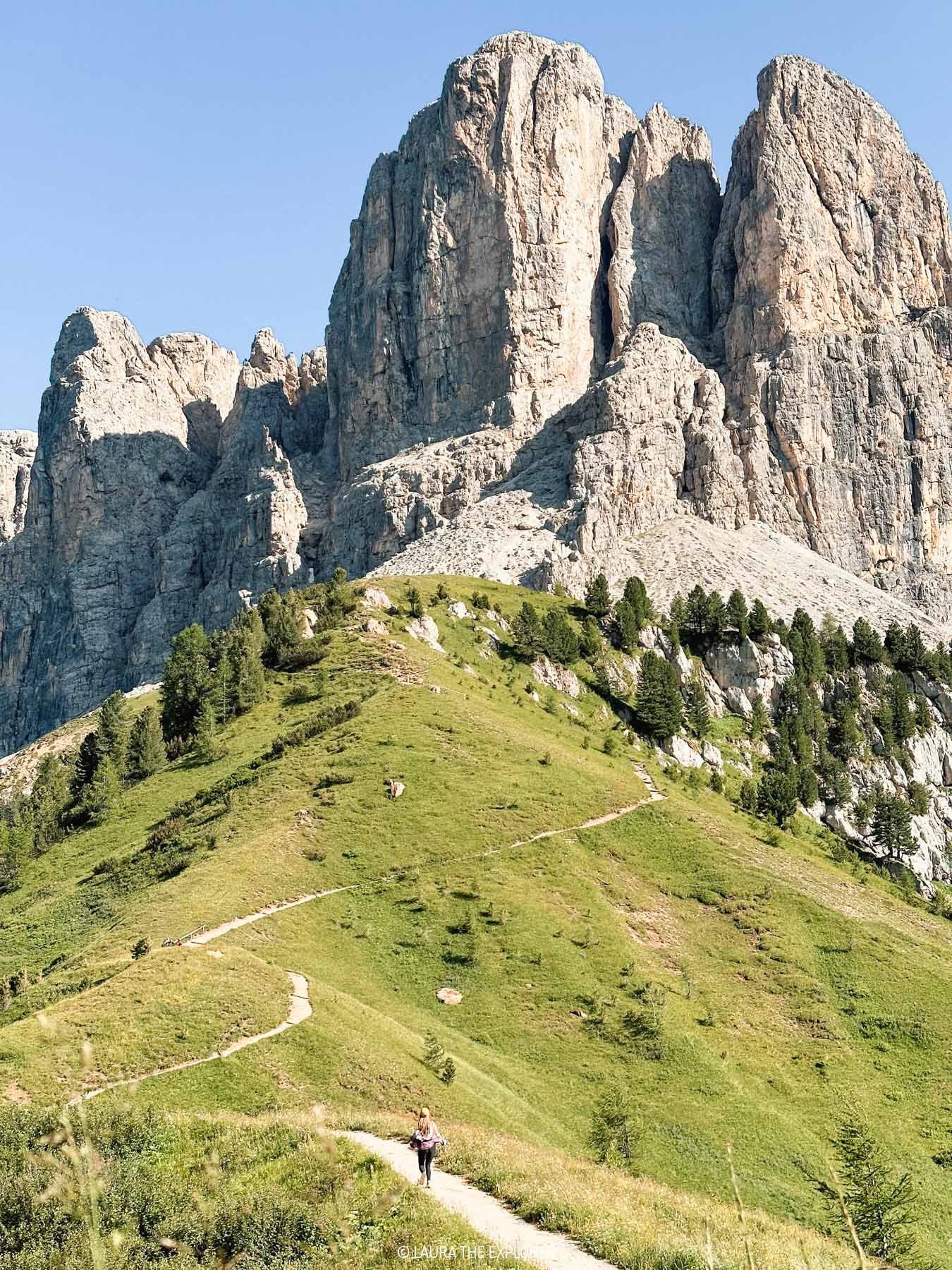 laura the explorer at passo gardena