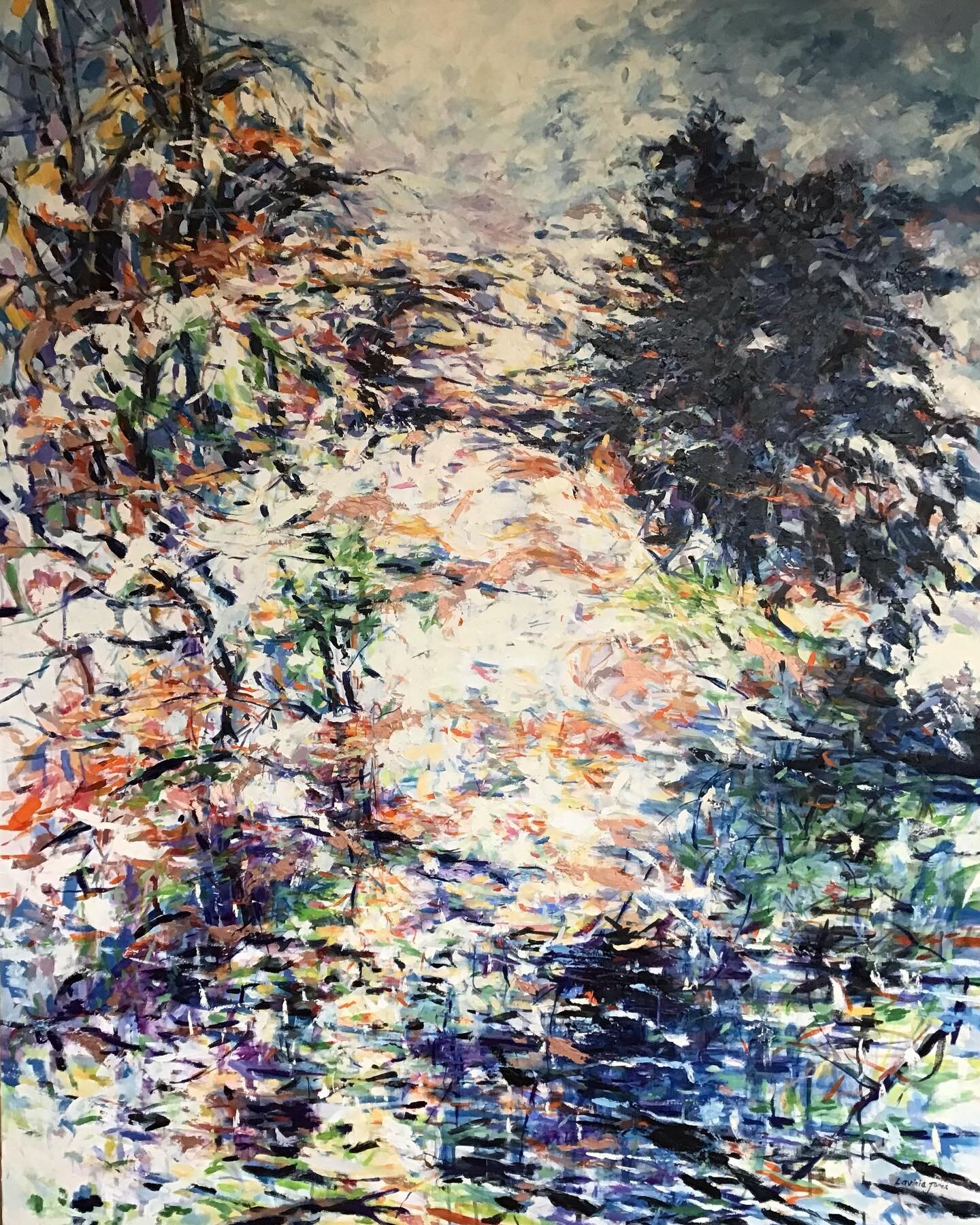 Shimmering, oil on canvas 48 x 60 inches
