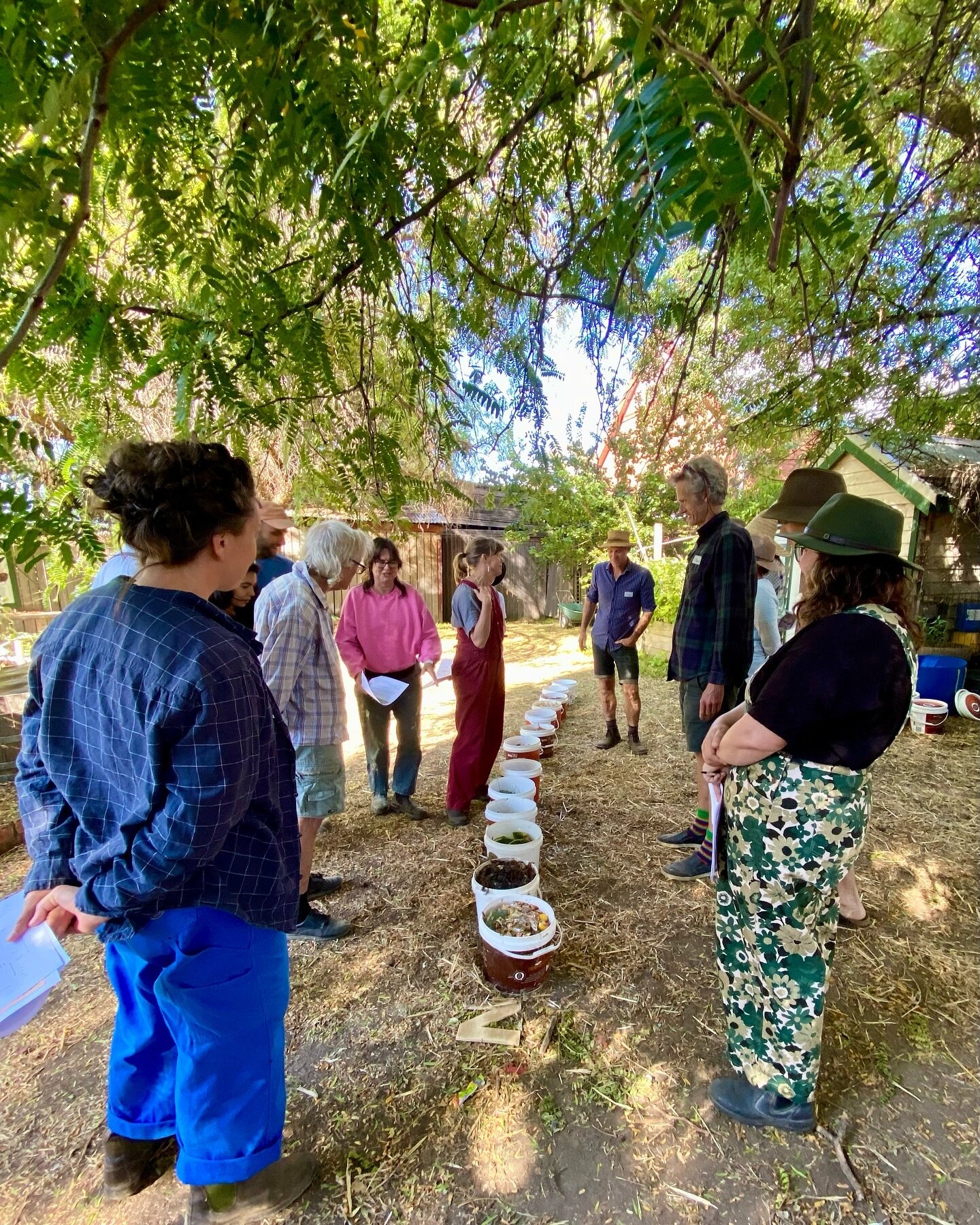 Compost training under way this morn. Hands on learning about how to analyse Carbon:Nitrogen ratios, as a small part of understanding the composting process. 
This workshop booked out, another one schedule for April, book now to reserve your place an