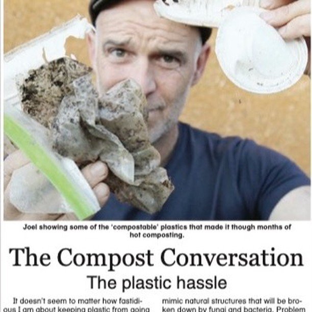 #38 compost convo addresses the problem of plastics and (so called) compostable, single use items. It's not good news for those who thought that 'bio' cups etc were the answer to the incredible amount of waste generated through our 'take-away' food h