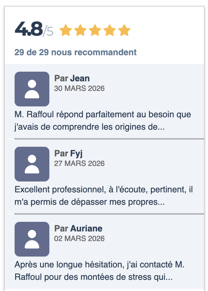 Avis sur la pratique de la psychothérapie par Michel Raffoul