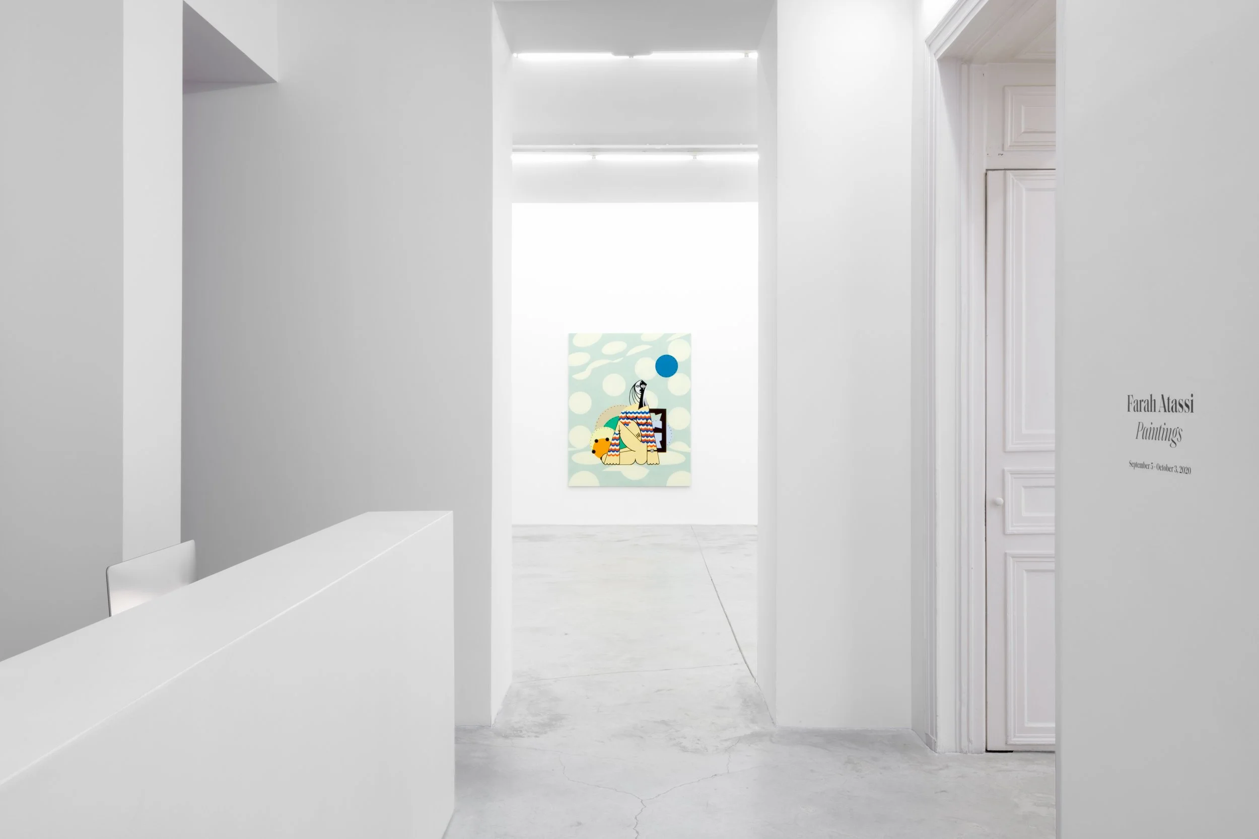 Almine Rech Paris, Farah Atassi exhibition installation - photo: Matt Bohli