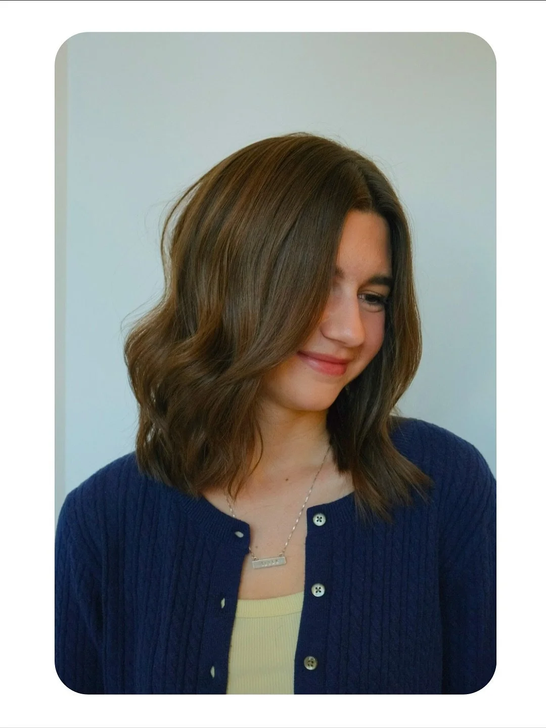 Haircut & Style by @myhairbymadison 🪩🤎
Come see us @salontothewoods !! Info in bio to BOOK! 
#brunette #haircut #hairstylist #chapelhillhair #tothewoods #nchair #chapelhillnc #chapelhillsalon #salonnc #ncsalon #booknow