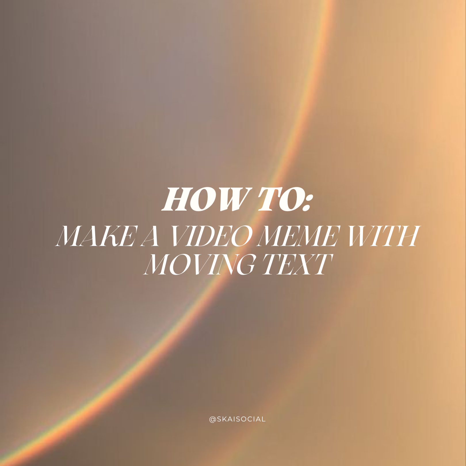 How to make a video meme 