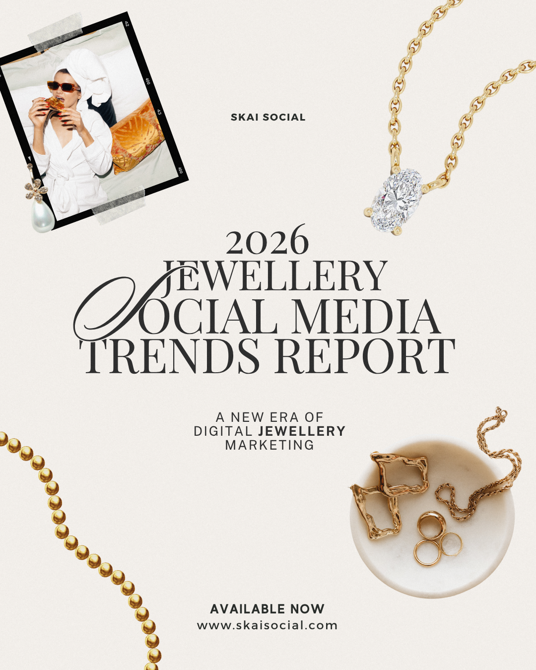 Cover page of the 2025 social media marketing calendar titled 'Key Dates,' featuring a light background with black and orange text, including the subtitle 'Key dates, holidays, and unmissable events.'