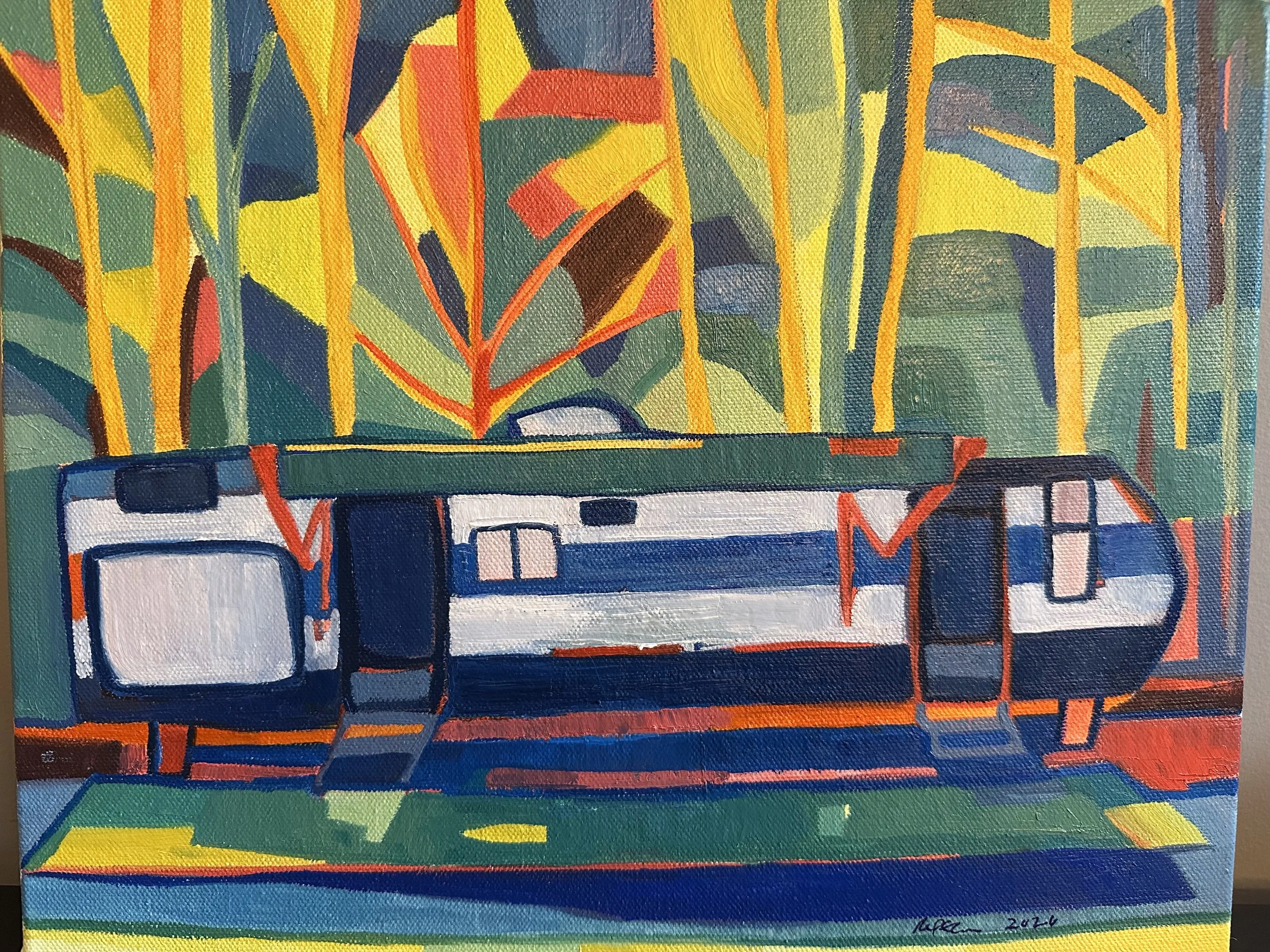 Small home, 11"x14", oil on canvas