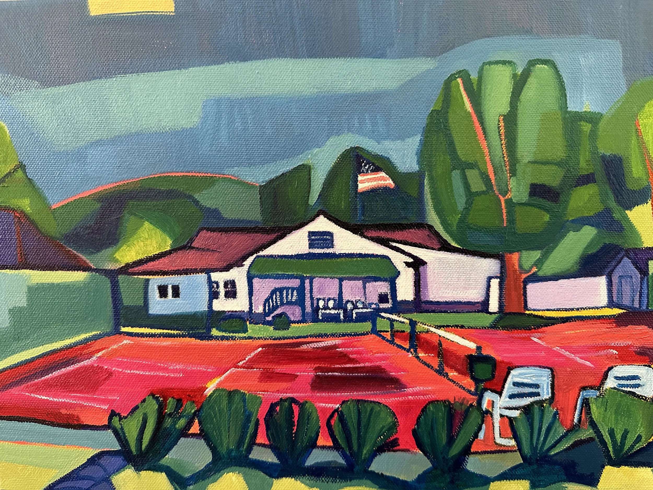 Vermont Court, 11"x14", oil on canvas