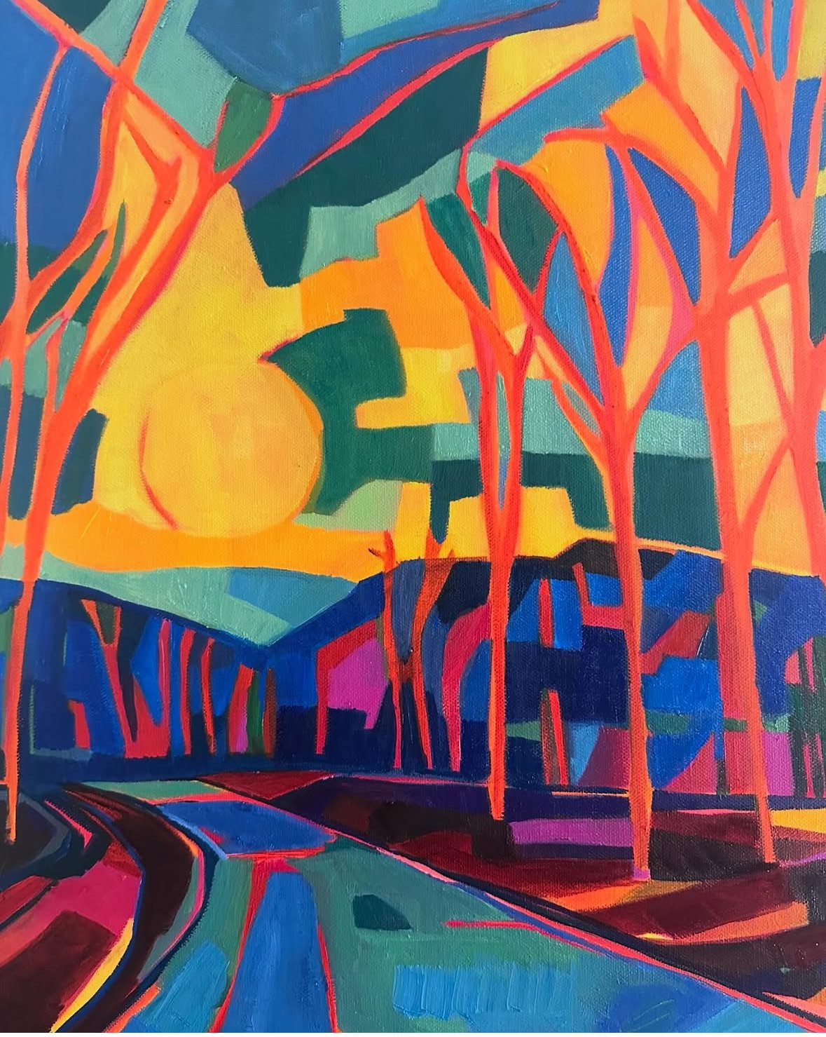 Bent Creek, NC, 16"x20", oil on canvas