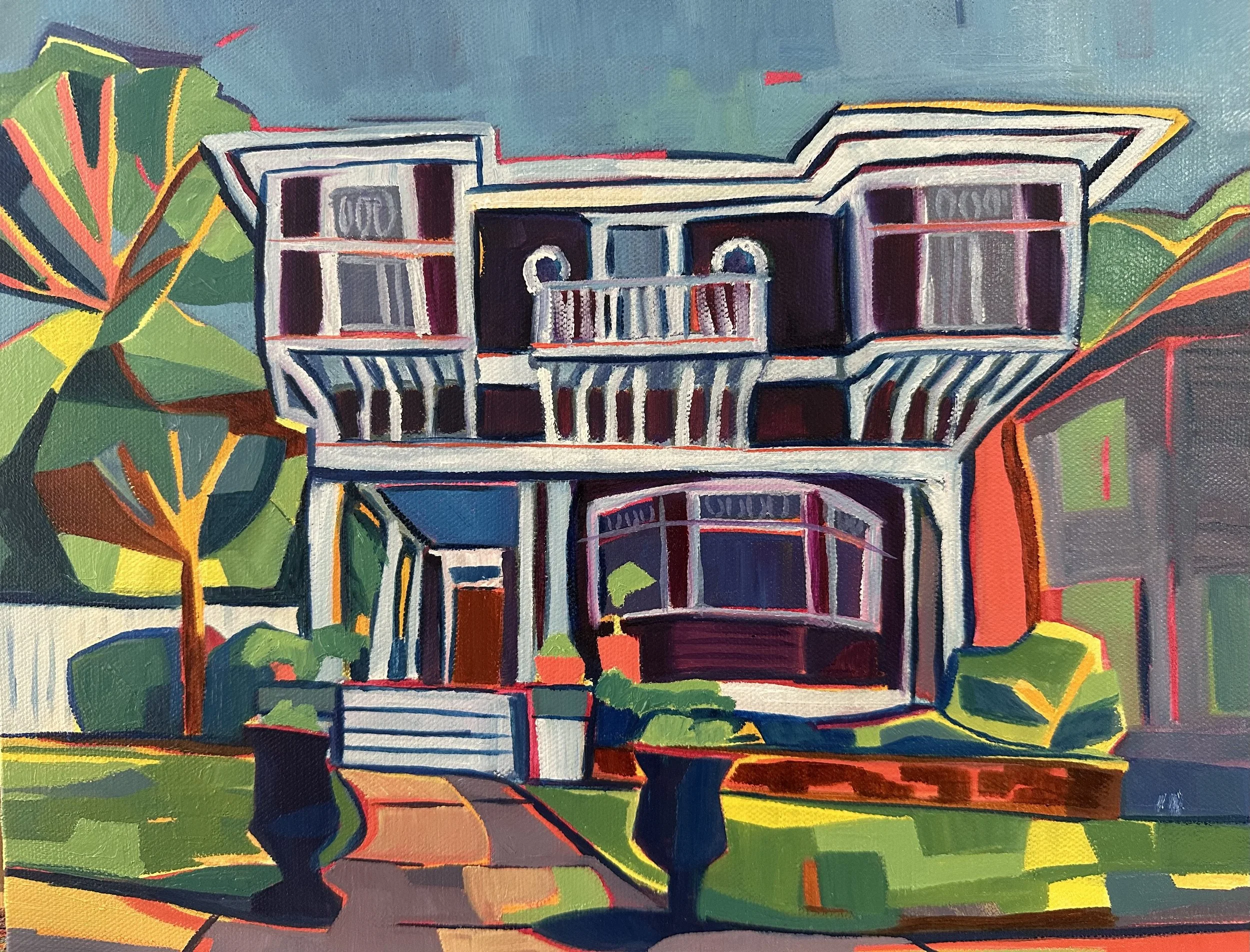 Spartanburg House, 11"x14", oil on canvas
