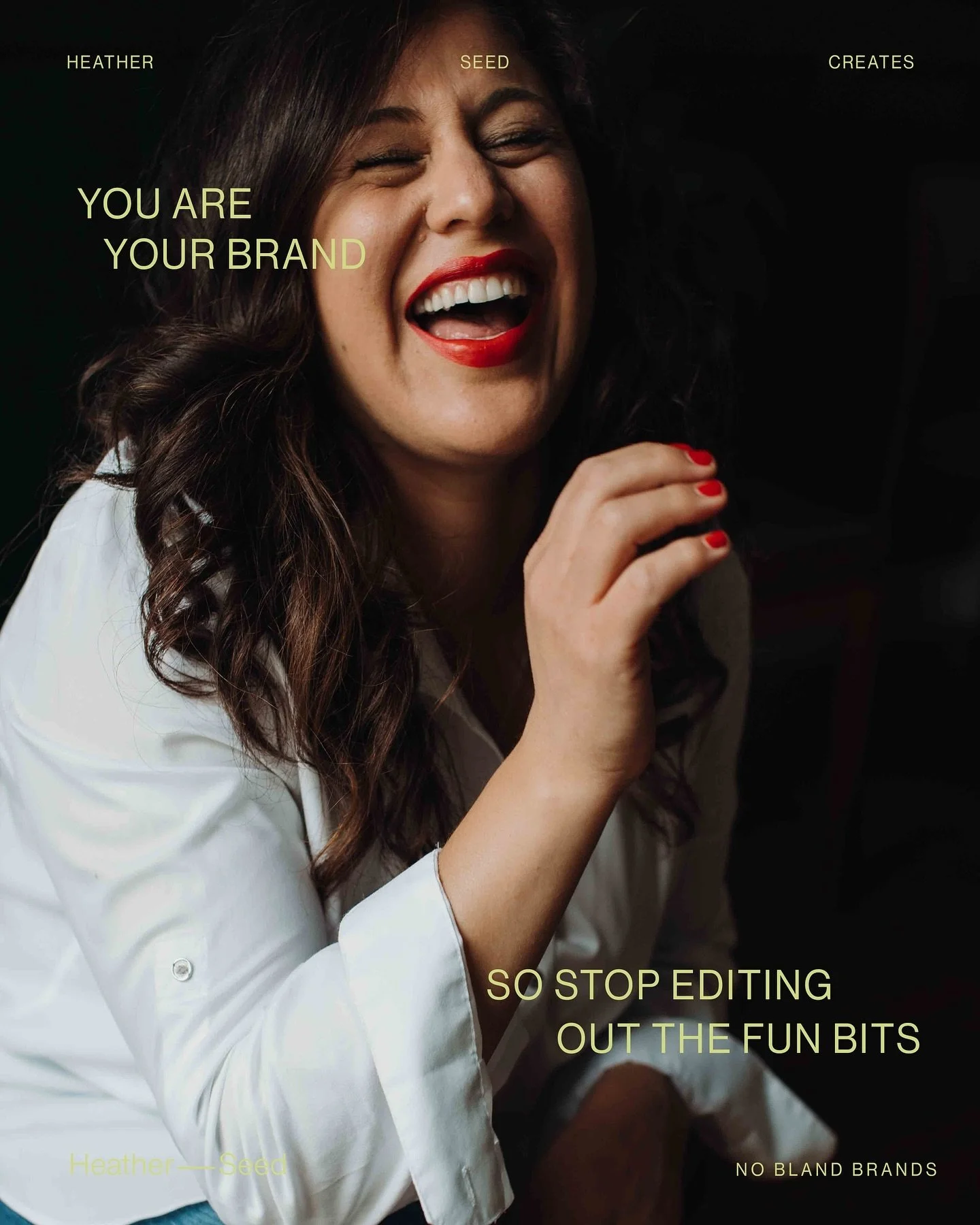 DON&rsquo;T BE A BLAND BRAND 😑

In a sea of SAME, SAME, SAME&hellip;. Don&rsquo;t forget to show off your weird and wonderful bits. 

Your brand isn&rsquo;t just about what you do&mdash;it&rsquo;s about you. The quirks, the jokes, the &ldquo;shit, d