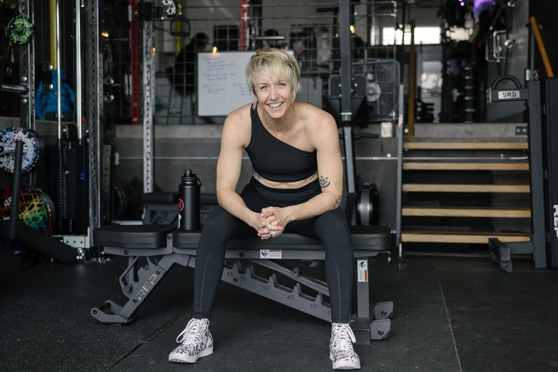 Ginger Stevens is an affordable personal trainer for women and queer people inside a private gym