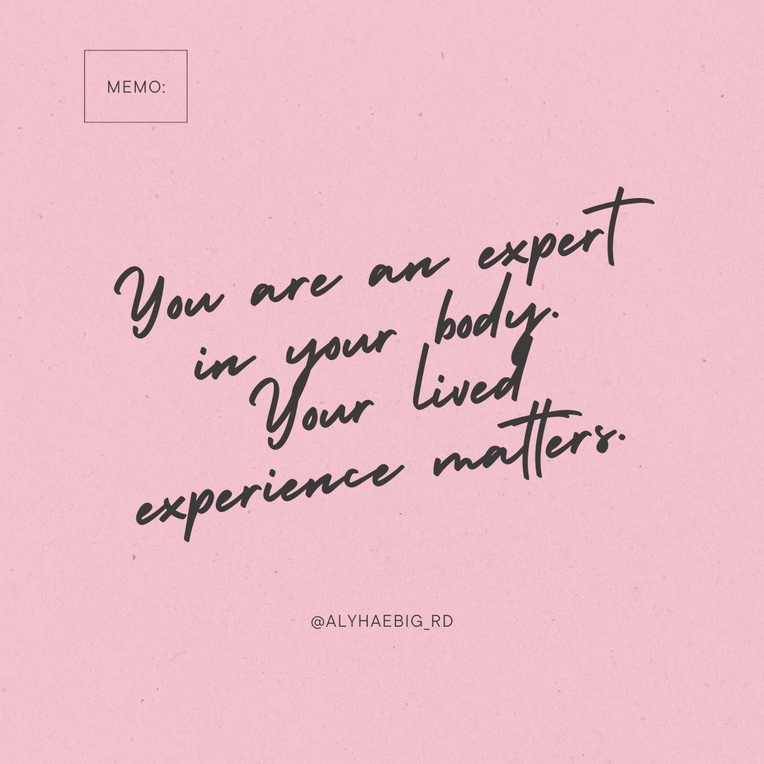 ❤️In a world of &quot;experts,&quot; know that your own expertise matters the most in your care. You deserve providers that honor it. 💗