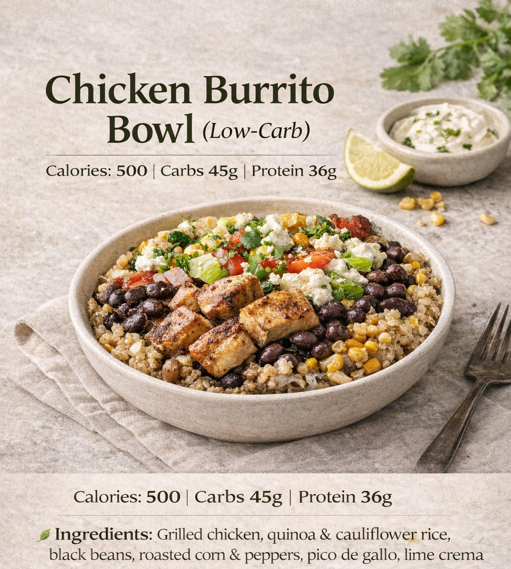 Chicken burrito bowl with lime crema.png