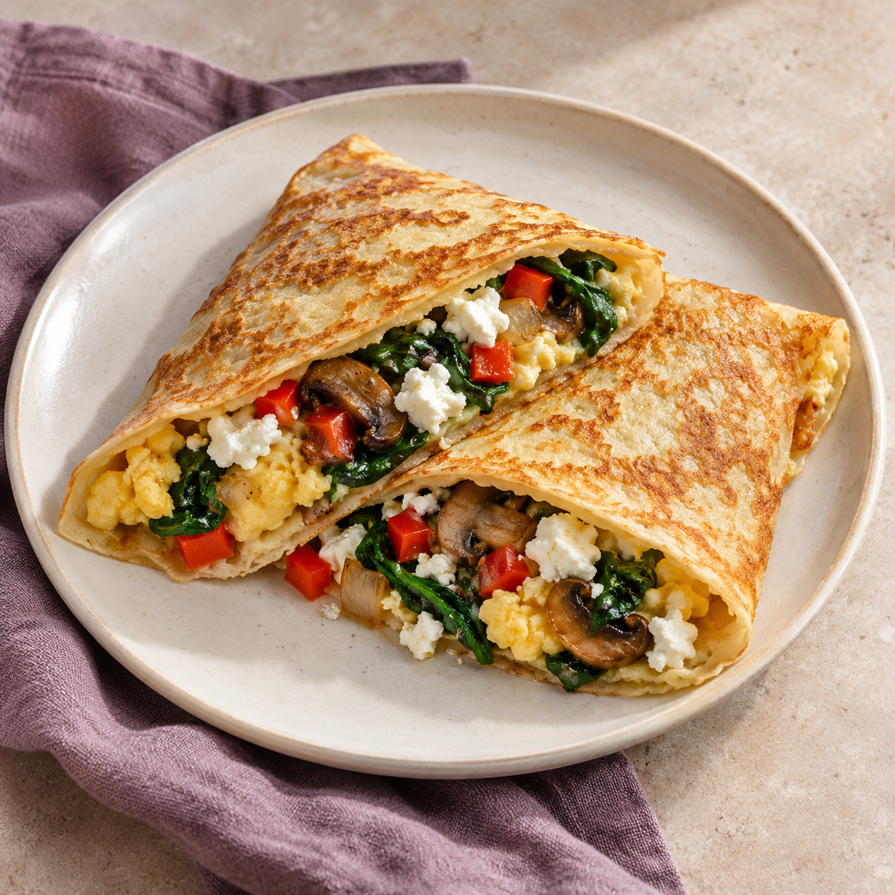 Savory Garden Breakfast Crêpe