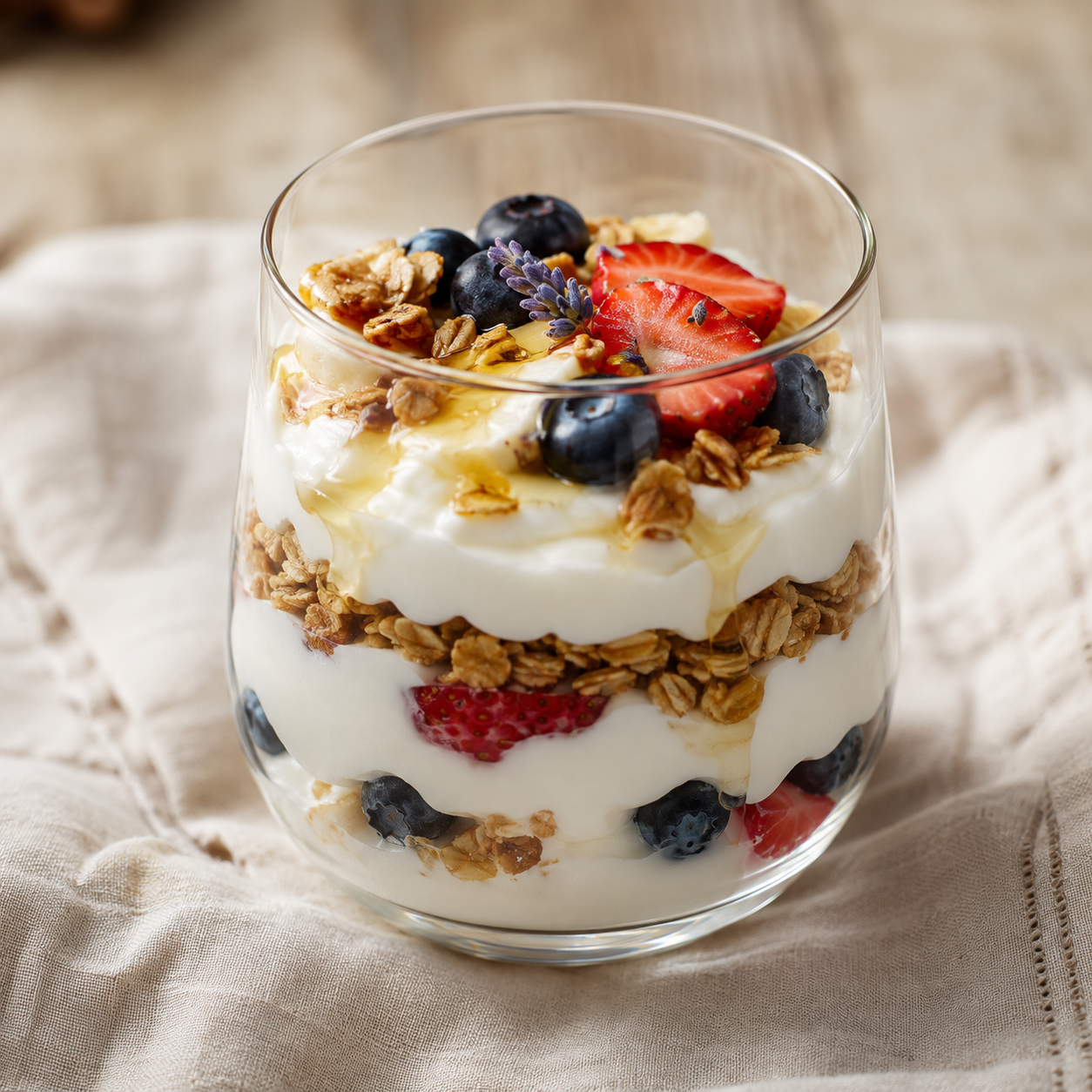 Honey Lavender Protein Parfait