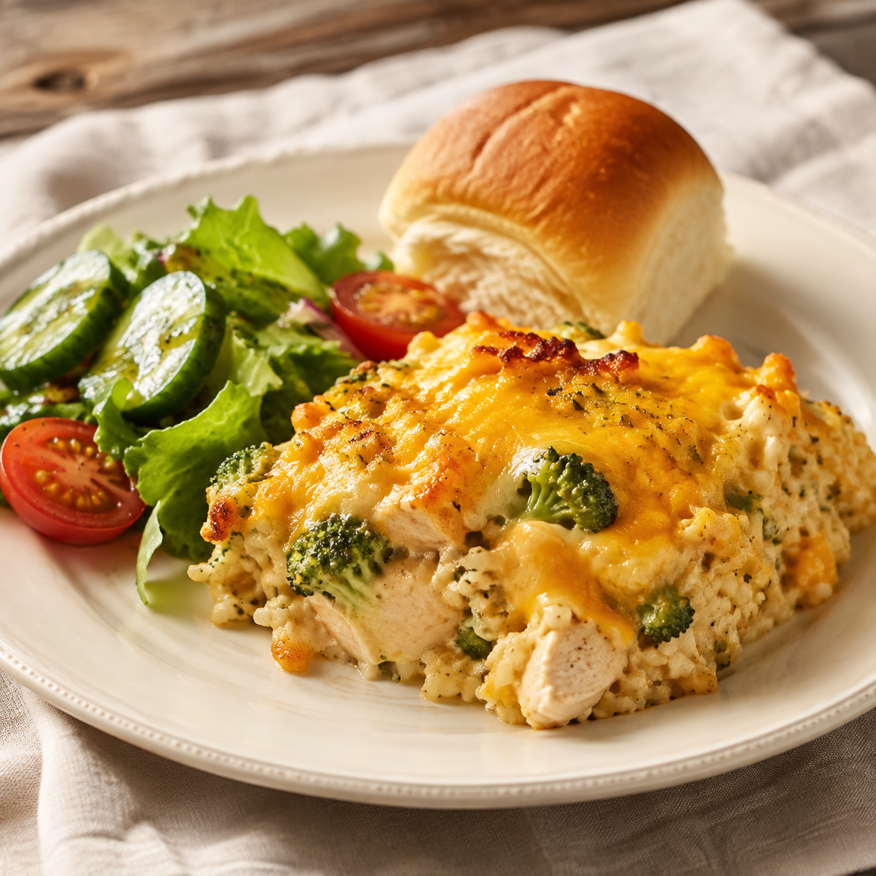 Chicken Broccoli Cheddar Rice Casserole or Vegetarian Broccoli Cheddar Rice Casserole
