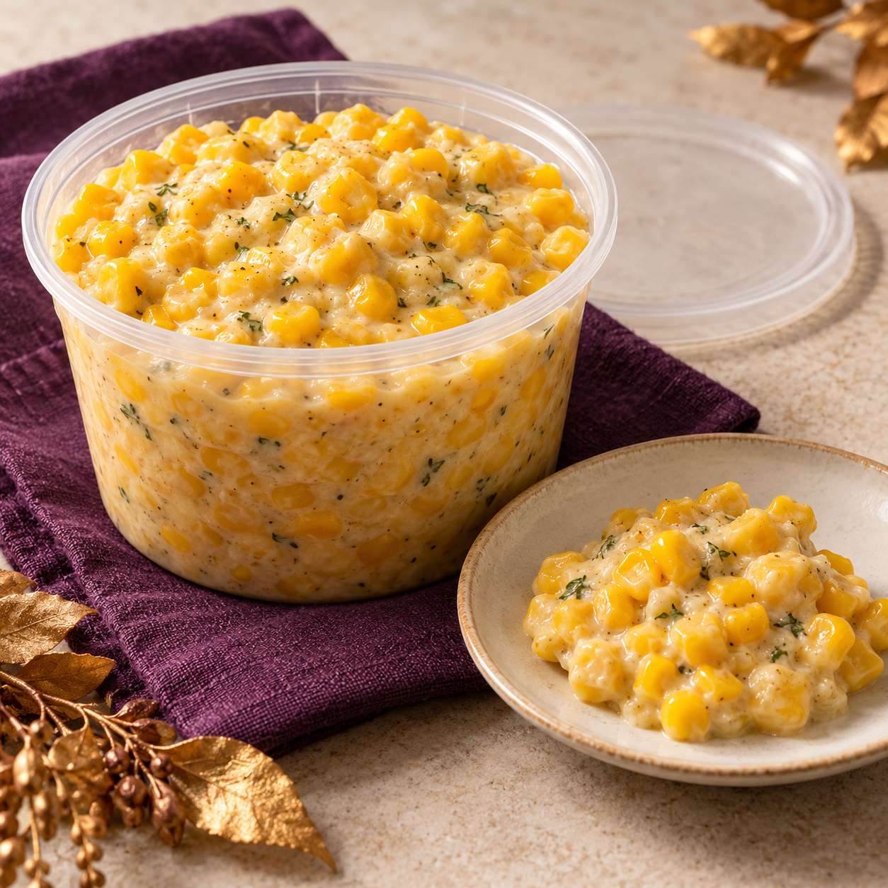 Thanksgiving Creamed Corn — 16 oz