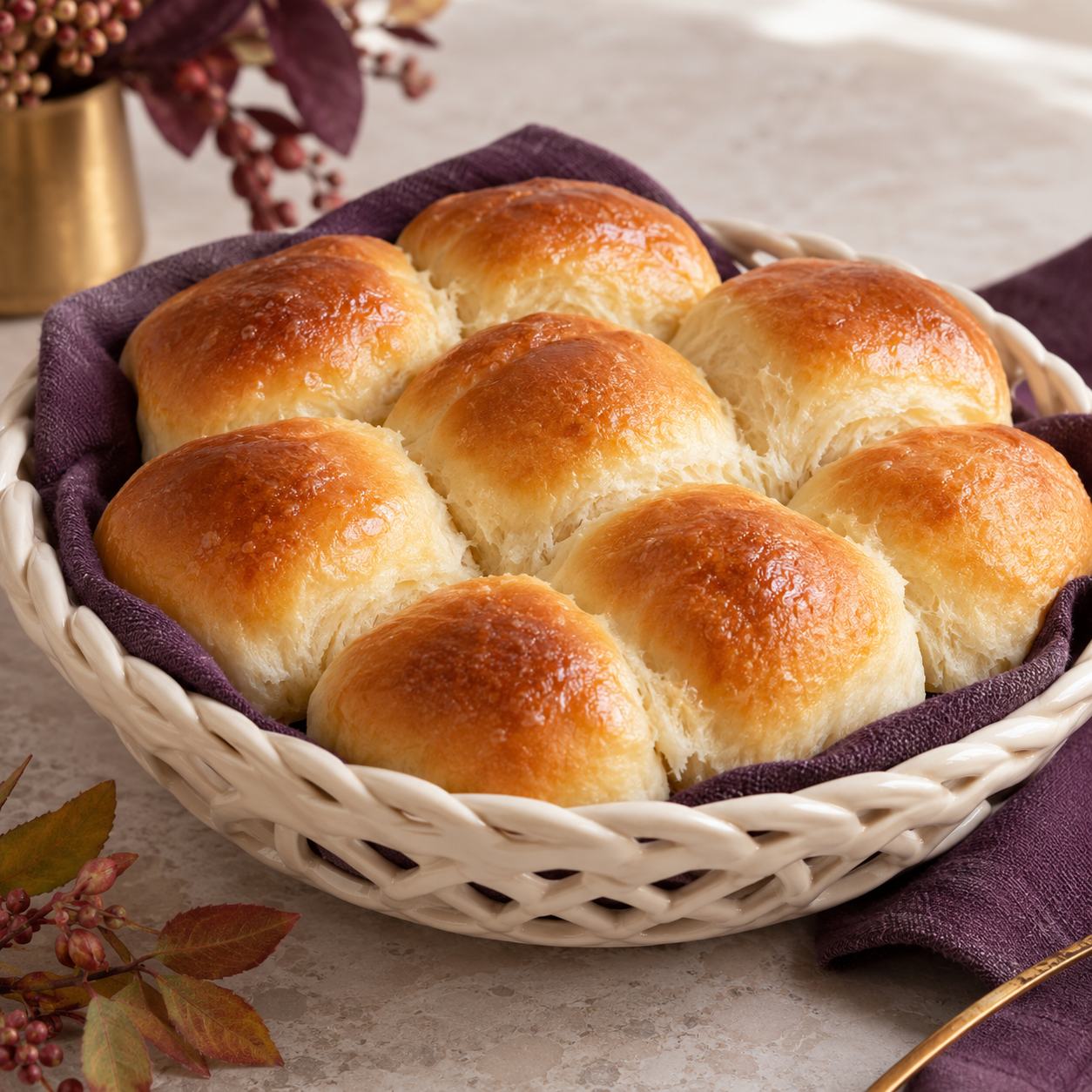 Thanksgiving Dinner Rolls - 8 Rolls