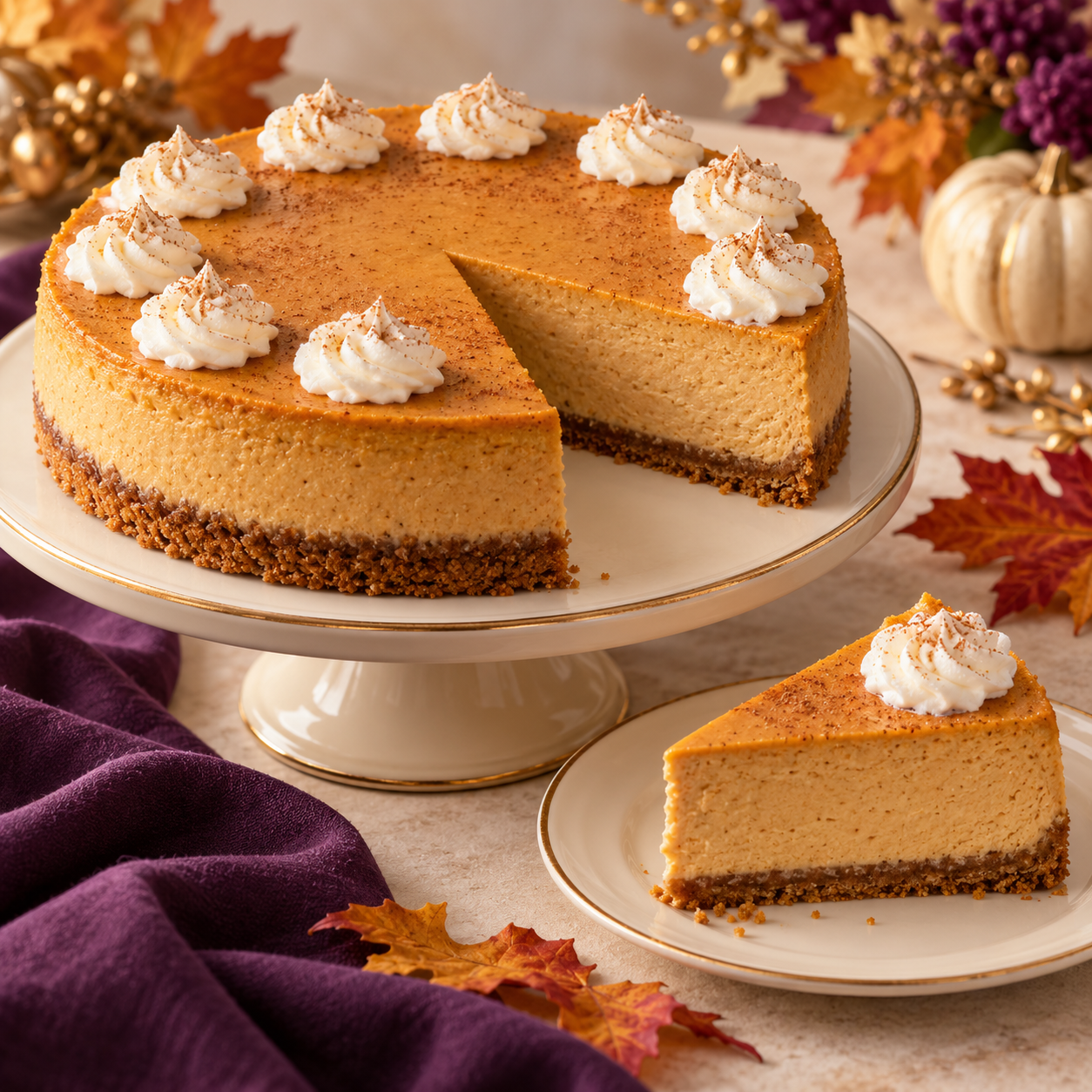 Whole Pumpkin Cheesecake — 8 inch
