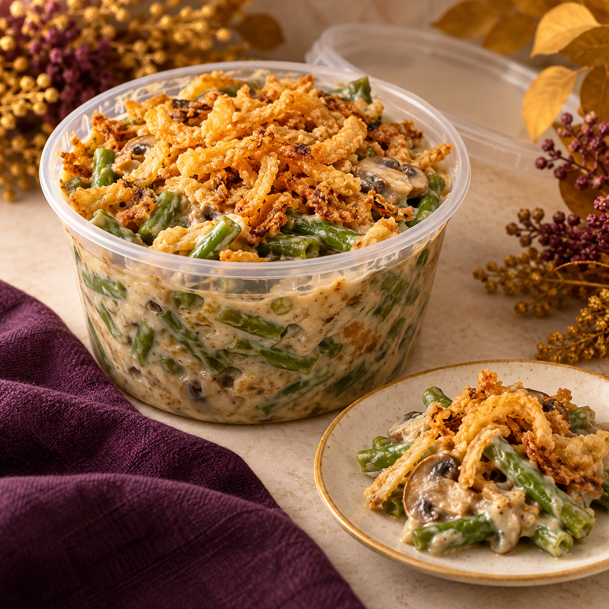 Thanksgiving Green Bean Casserole — 16 oz