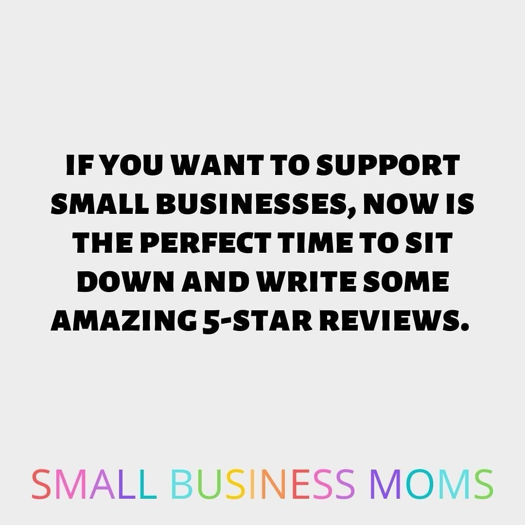 Those reviews are so important to a small business! In a world where people only write a review to complain, we need the good ones too. Please take some time to go to google and give your favorite businesses some 5 stars.