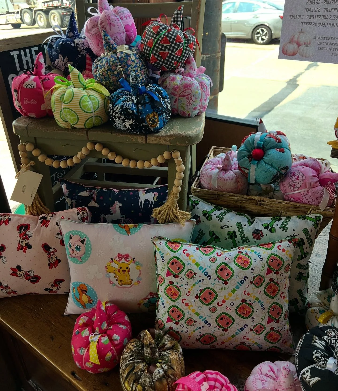 Our 8th Annual Pink Pumpkin Event is here! 

Most of you remember Cindy from Cambrianna Lace, the wonderful previous vendor of ours that has made this event what it is. Well over the last 7 years she made HUNDREDS of items for this event, and graciou