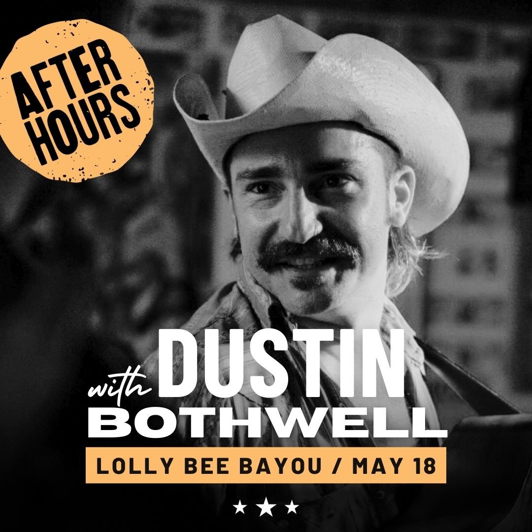 Last May he boiled up crawfish goodies at our After Hours crawfish boil, and this year he&rsquo;ll be joining us on the stage! 👏 Dustin Bothwell, y&rsquo;all! 

With his poignant pen and two-steppin&rsquo; strut, @_roadsoda_ lyric-driven country mus