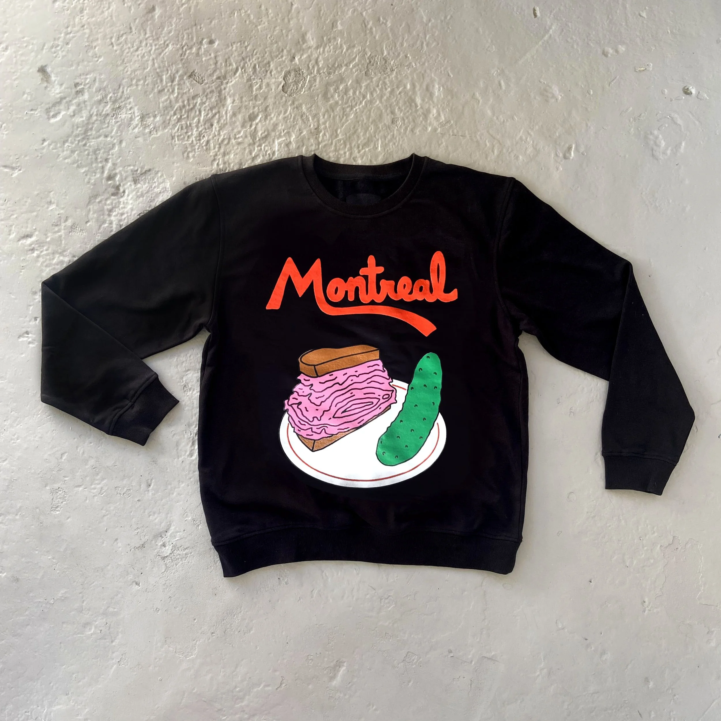 Chandail ''Montreal smoked meat'' - noir