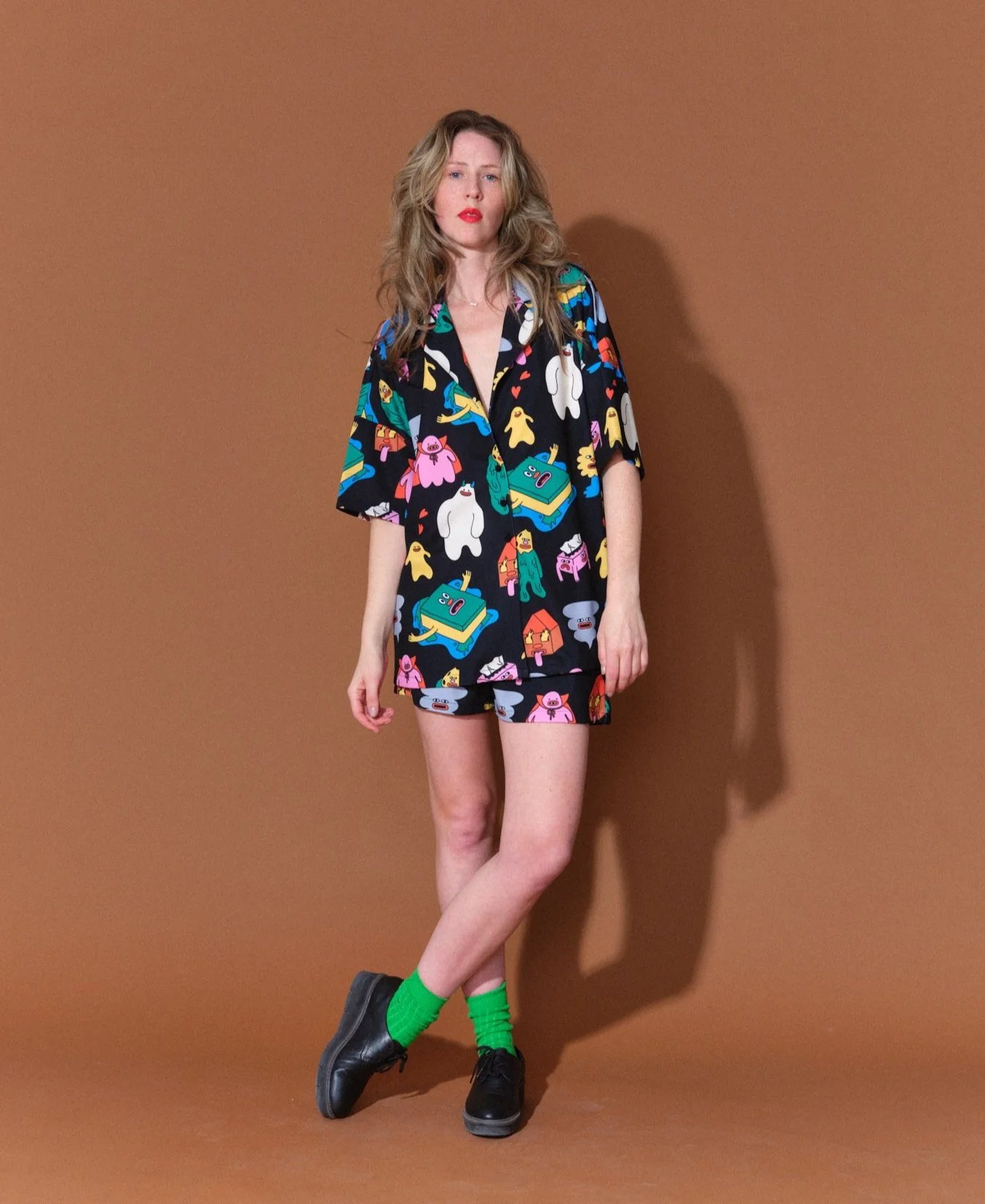 Chemise de vacances surdimensionnée ''All stars''