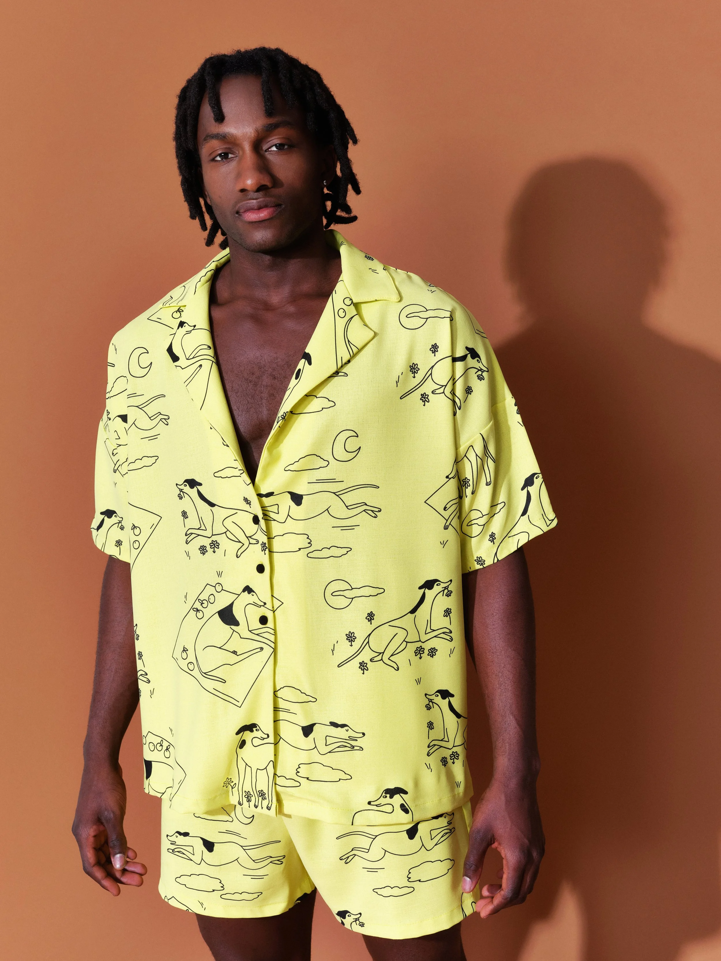 Chemise de vacances surdimensionnée "Shelly's day out''