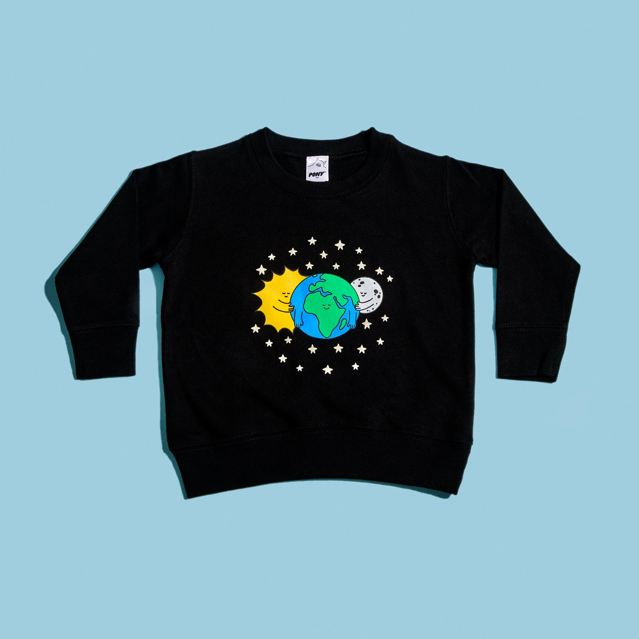 Chandail pour enfants ''Paix sur terre'' - Noir