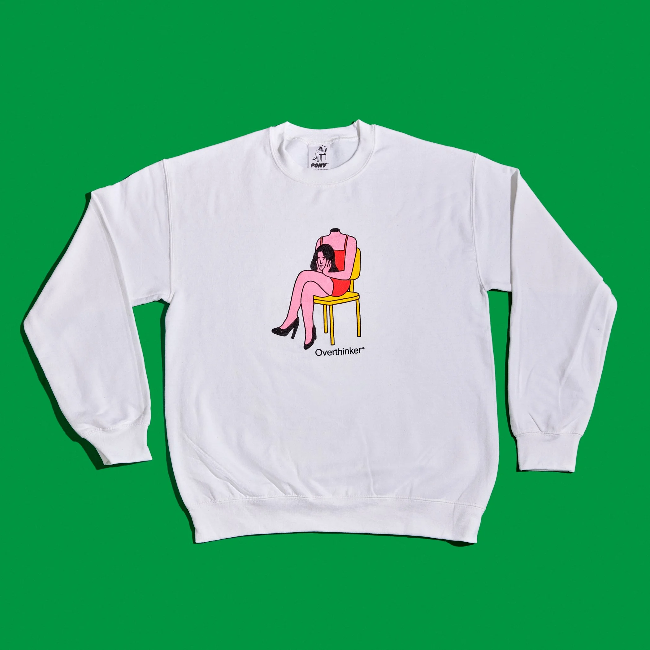 Chandail ''Overthinker'' - Blanc