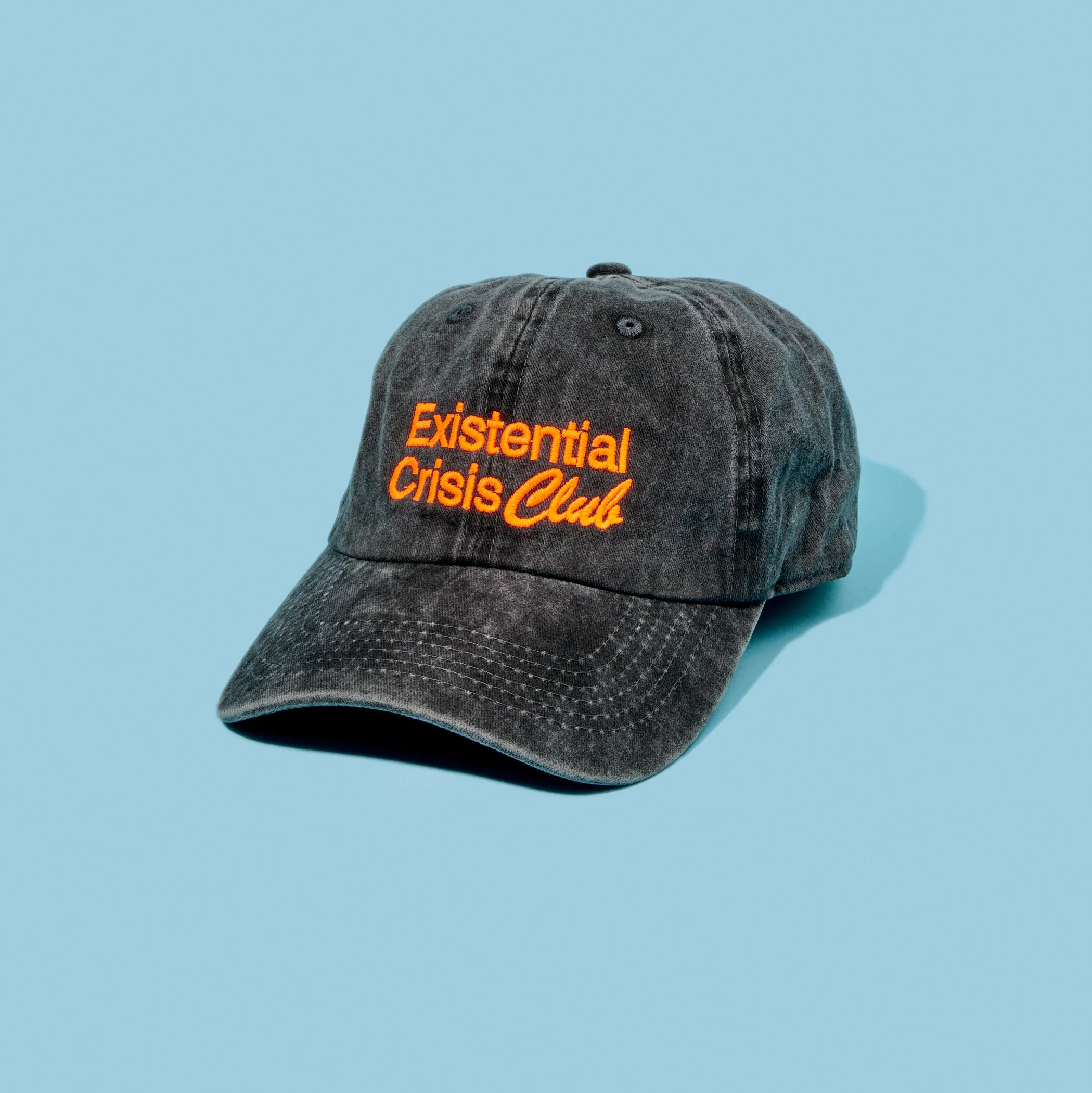 Casquette ''Existential Crisis Club'' - Noir délavé