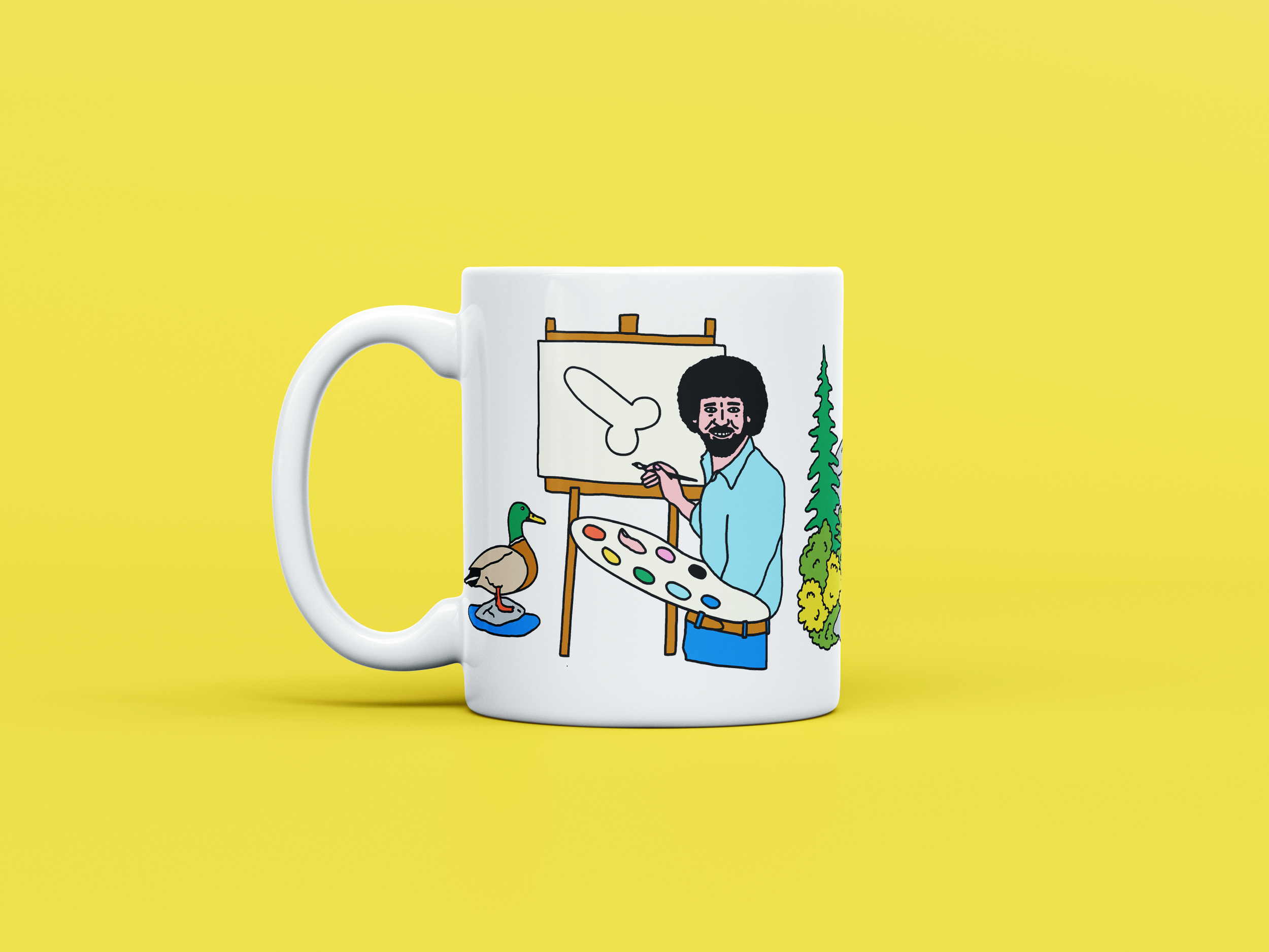 Tasse ''Le paysage sexy de Bob Ross''