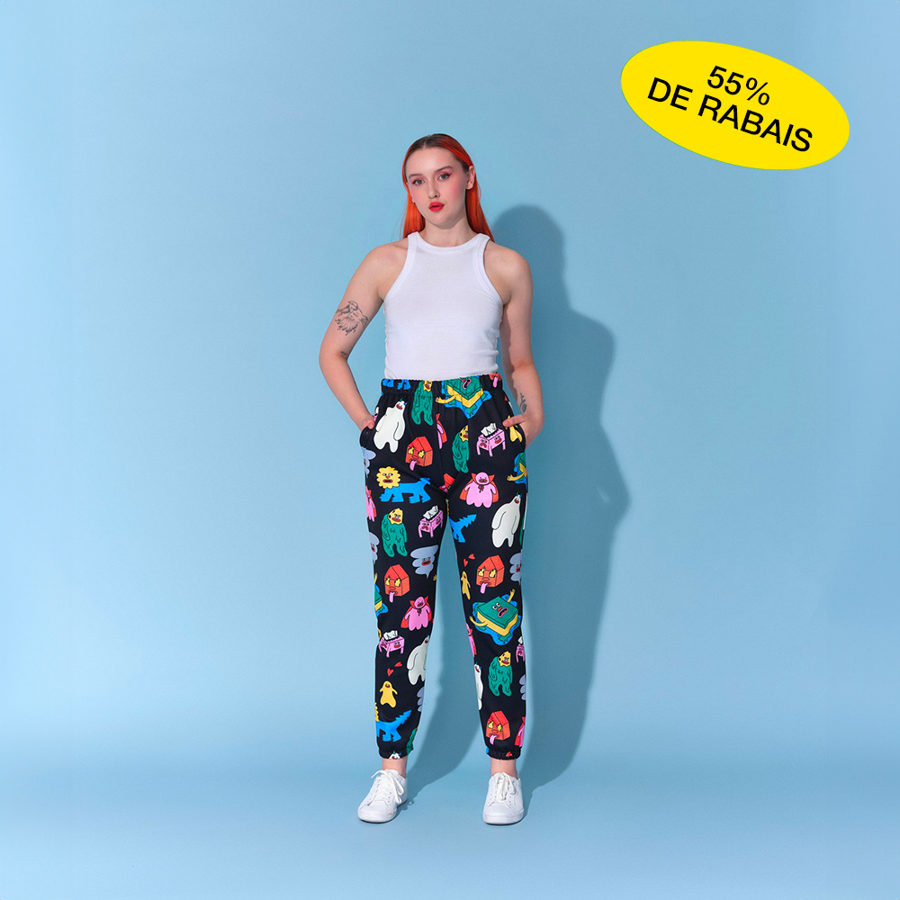 Pantalon tranquille ''All stars'' - noir