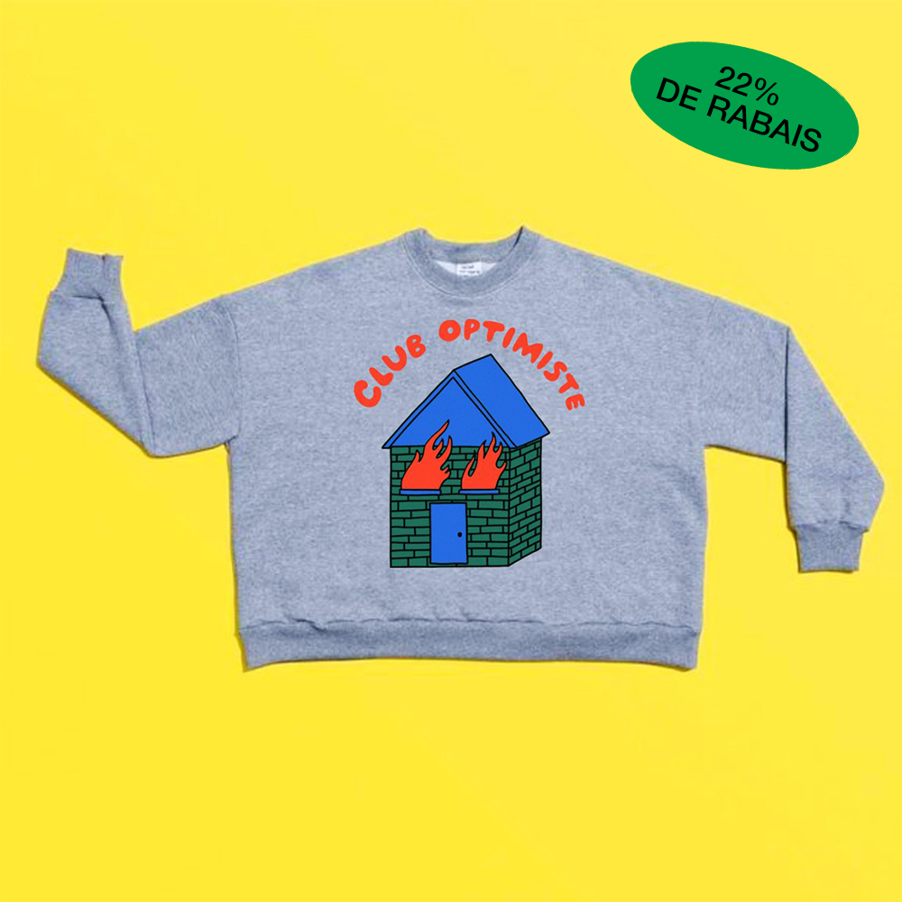 Chandail - Club optimiste - Fabriqué à Montréal (gris)