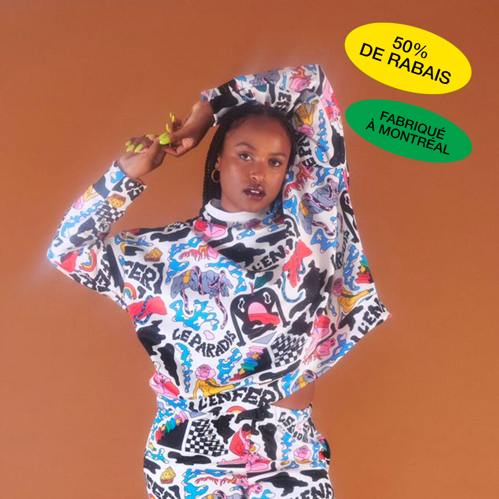 Chandail tranquille ''Purgatoire'' - blanc cassé