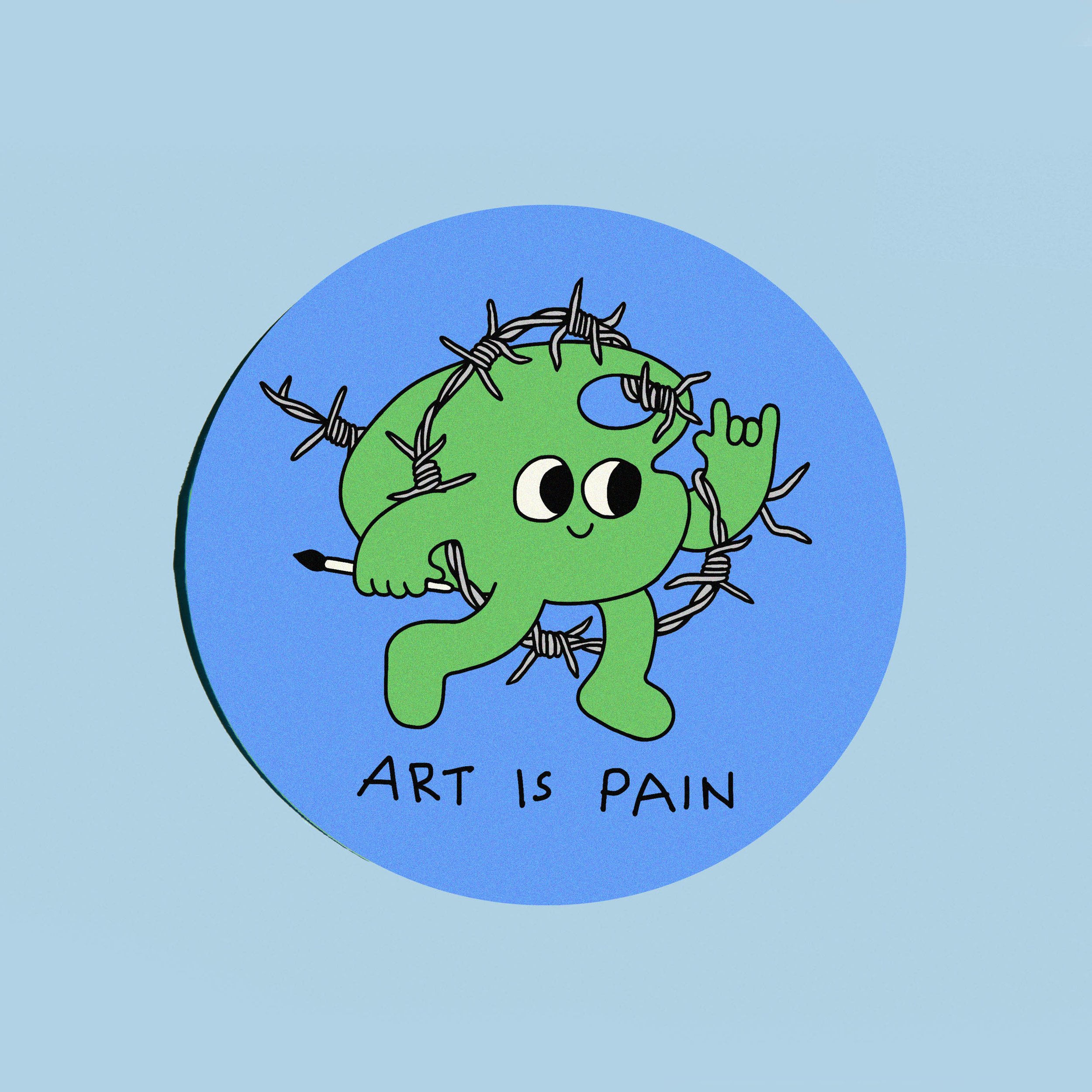 Collant ''Art is Pain''