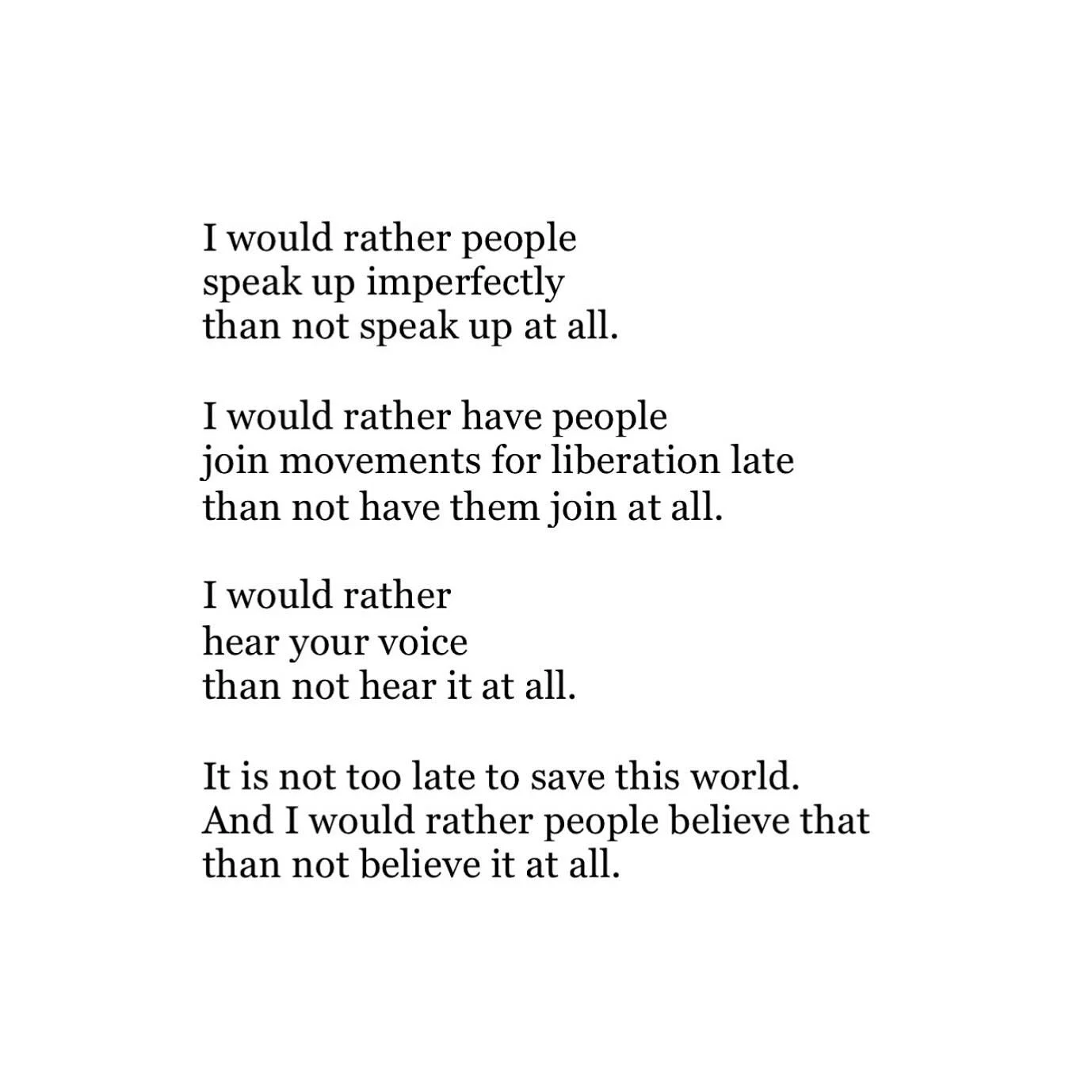 This one&rsquo;s been widely shared already but still an important reminder beautifully expressed. 

Via @nikita_gill