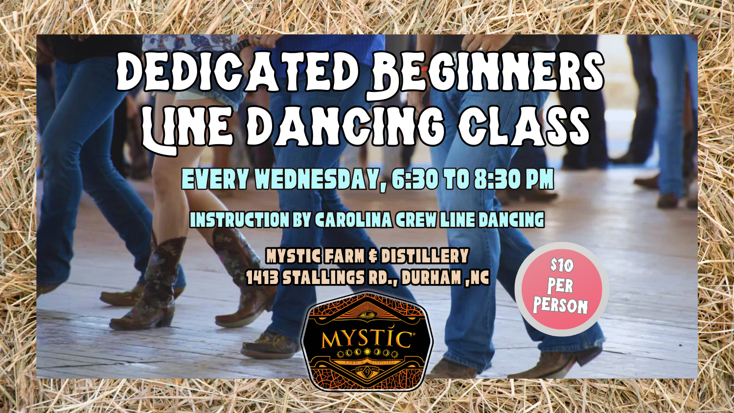 Dedicated Beginner Line Dance Class 